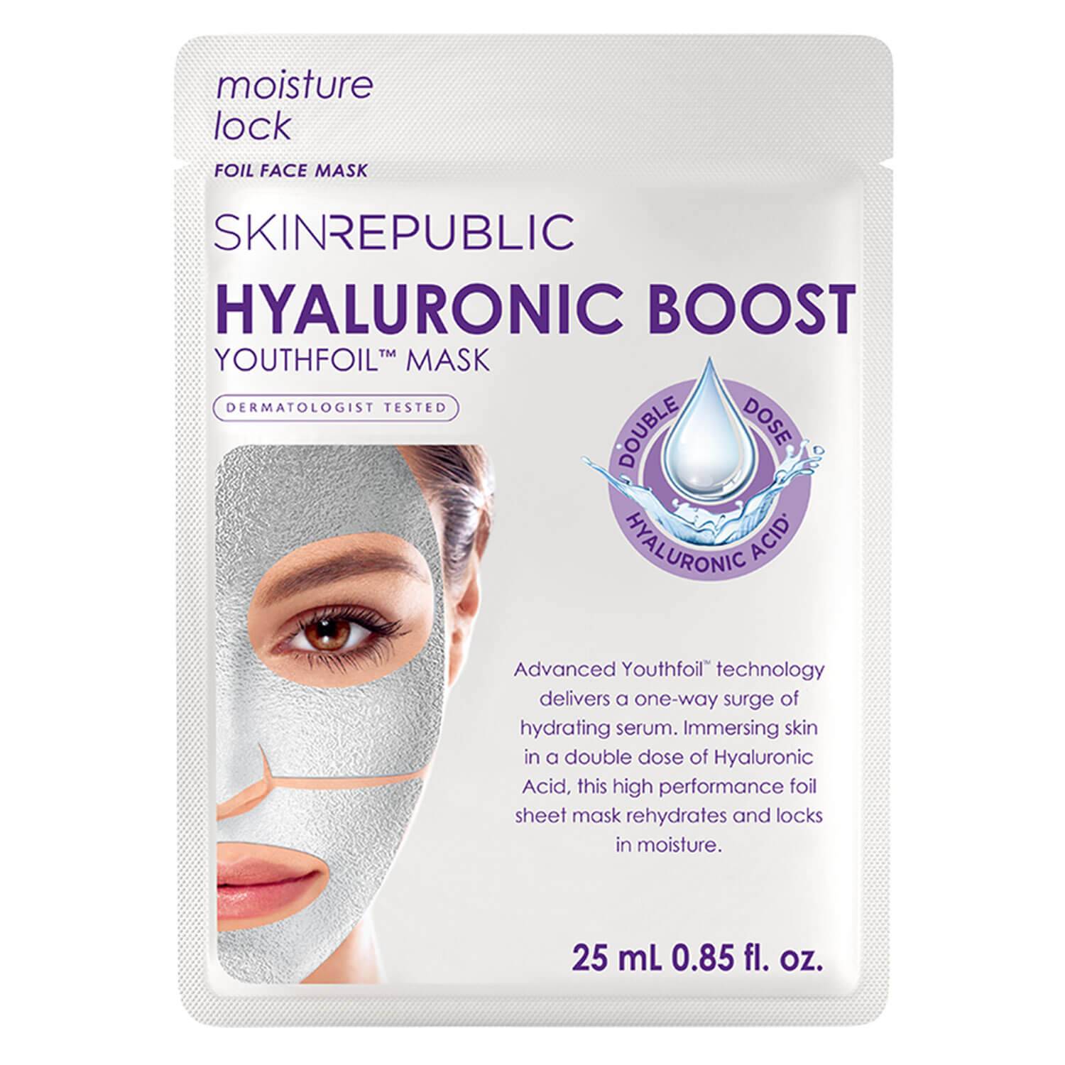 Skin Republic – Hyaluronic Boost Youthfoil Face Mask