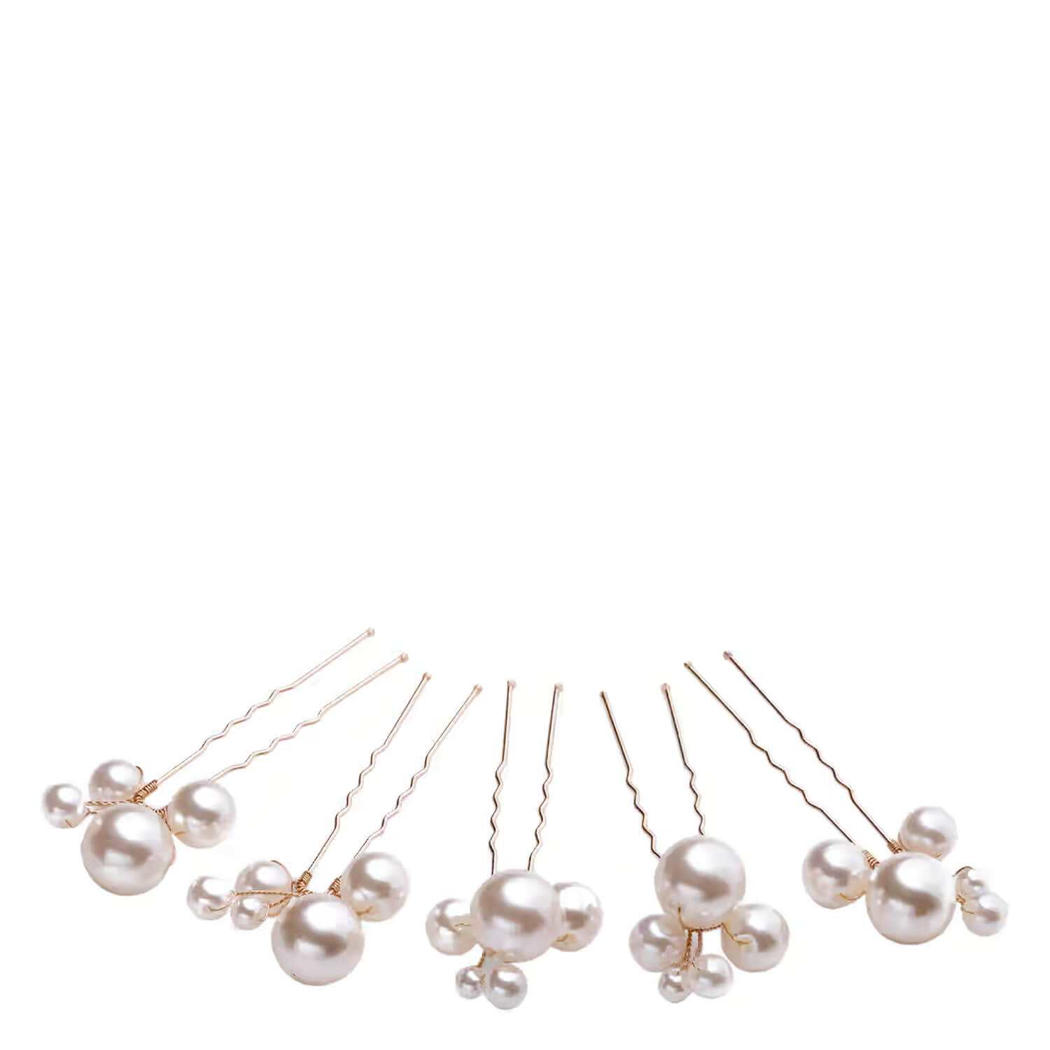 Trisa Celebride Haarnadel Mit Verschieden Perlen Gold 5x