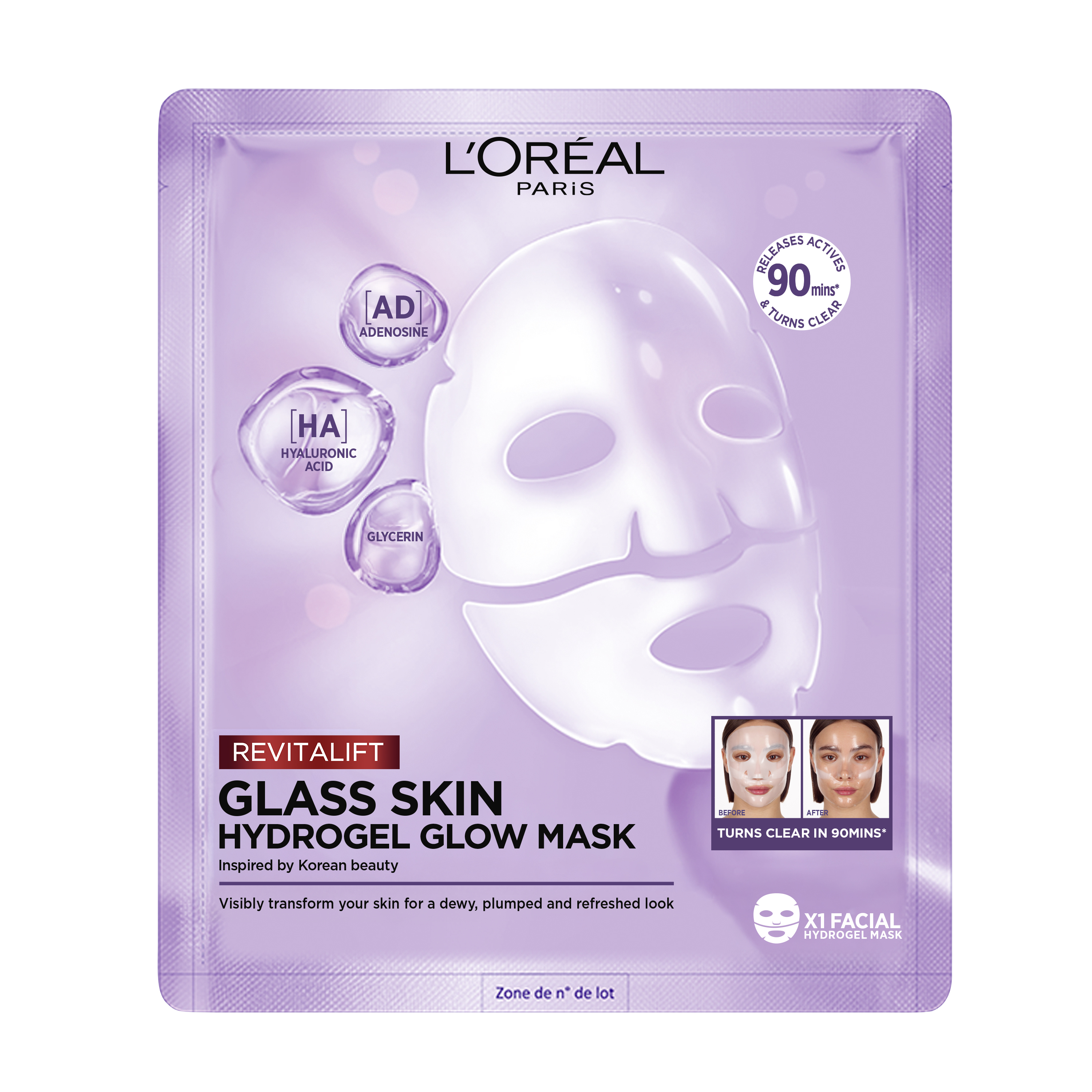 L'oréal Paris L'oreal Skincare - Revitalift Filler Glass Skin Hydrogel Glow Mask 1x