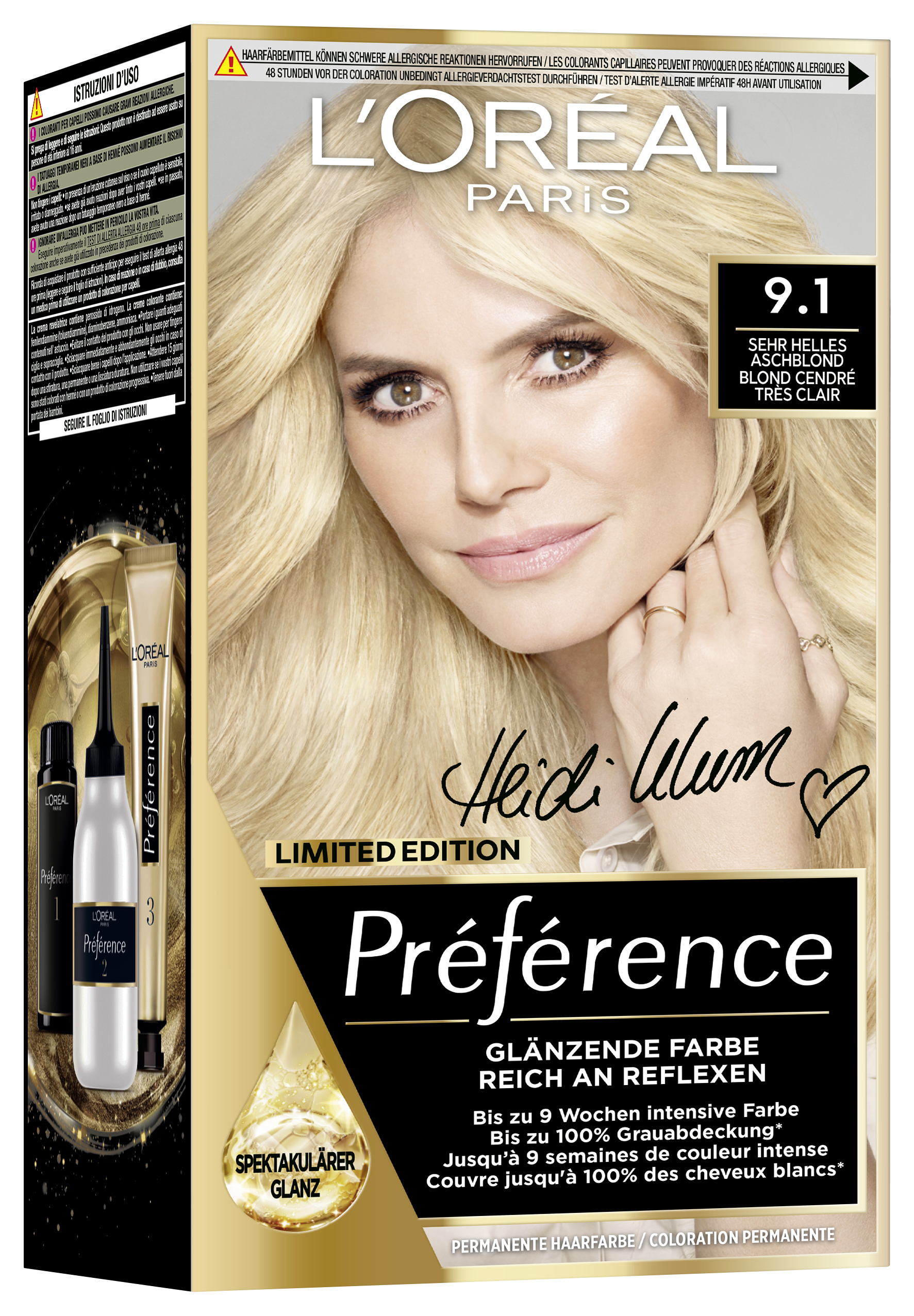 L’oréal Paris L’oreal Preference – 9.1 Sehr Helles Aschblond 1x