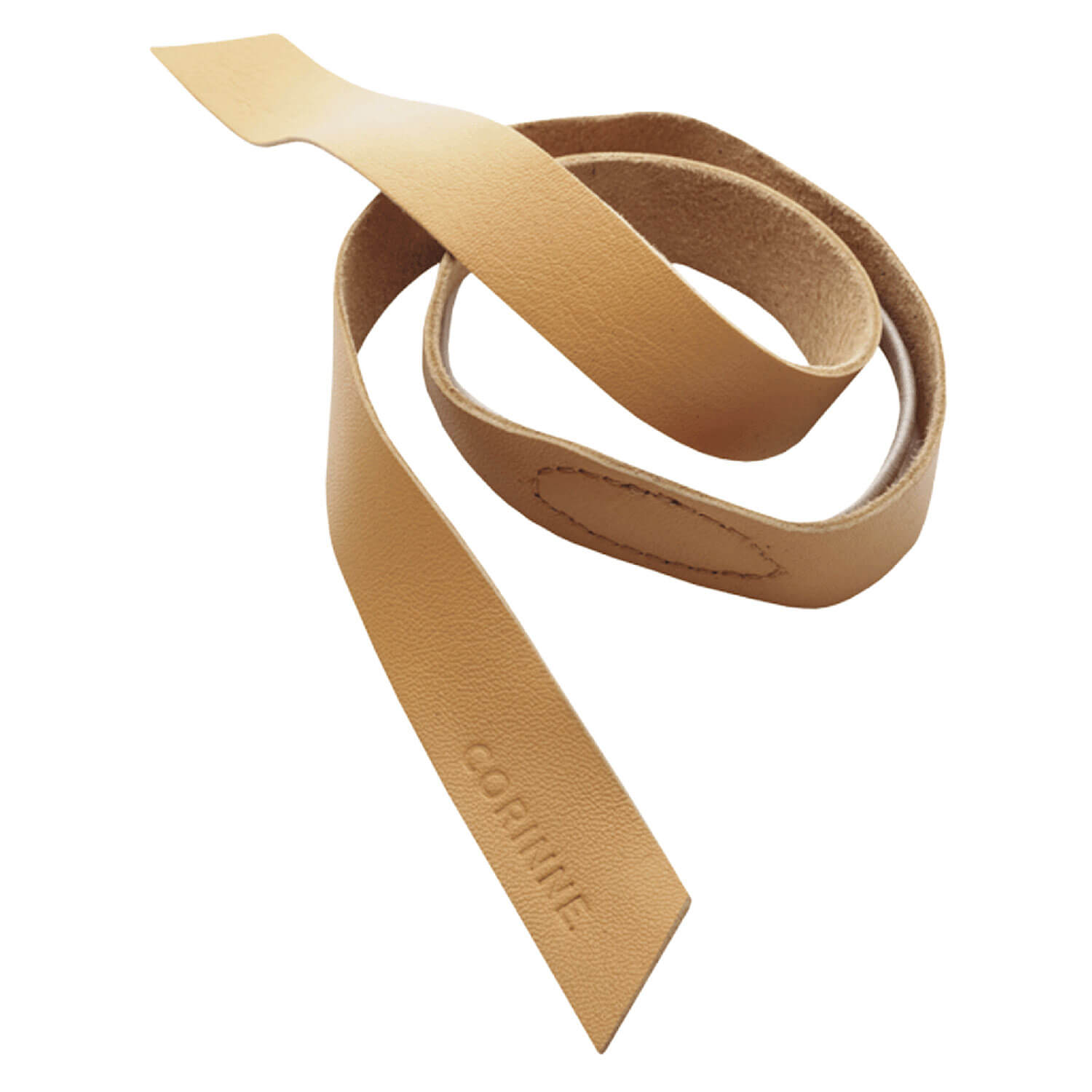 Corinne World – Leather Band Short One Layer Camel 1x