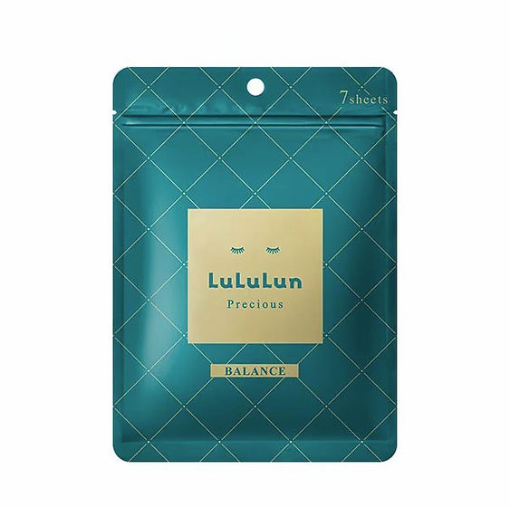 Lululun- Precious, Balance Face Mask (Green) 7stk