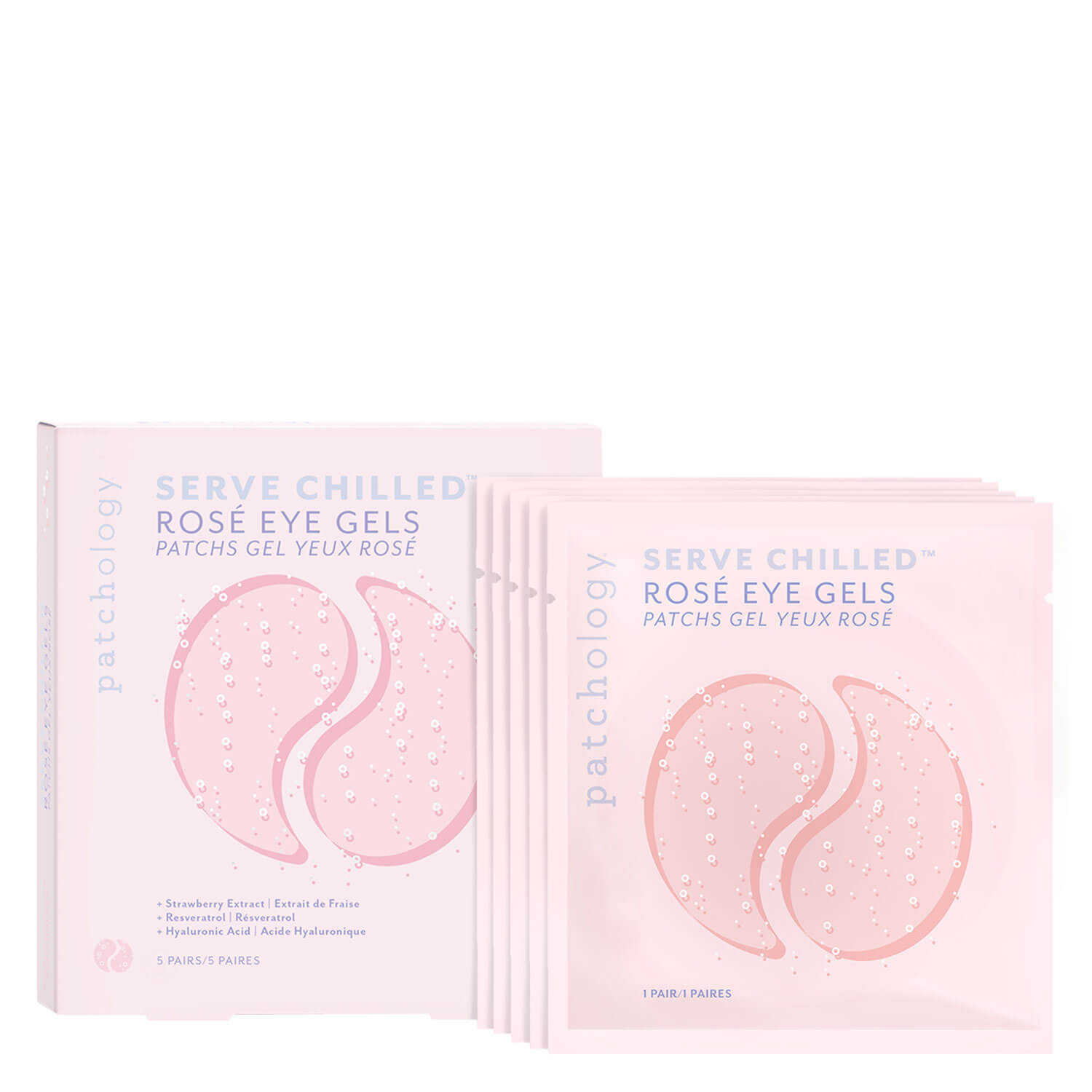 Patchology Serve Chilled – Rosé Eye Gels 5x