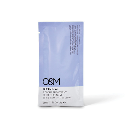 O&M Haircare – Clean.Tone Platinum Colour Treatment Sachet 30ml