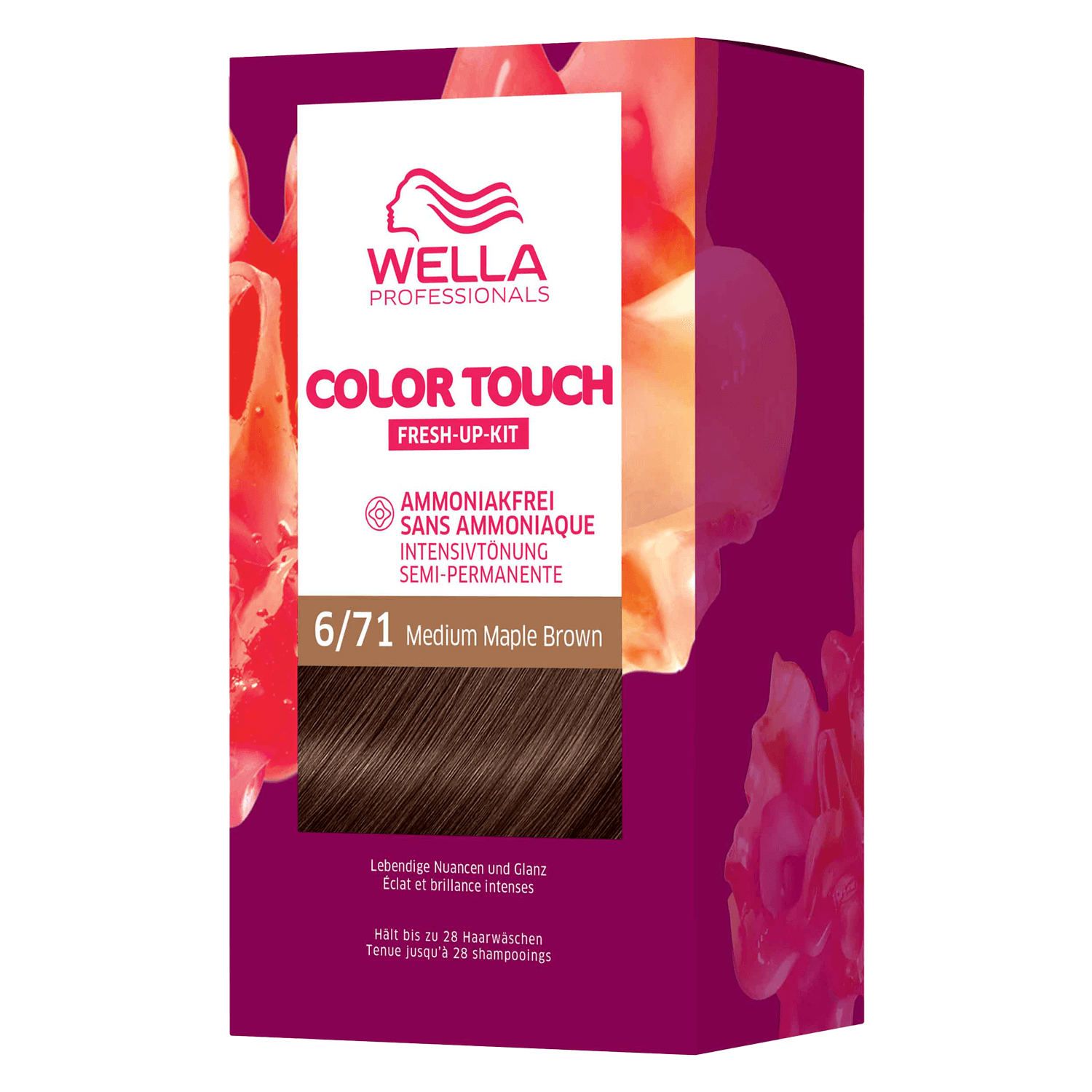 Wella Ct – Fresh Up Kit Pure Naturals 6/71 Medium Maple Brown