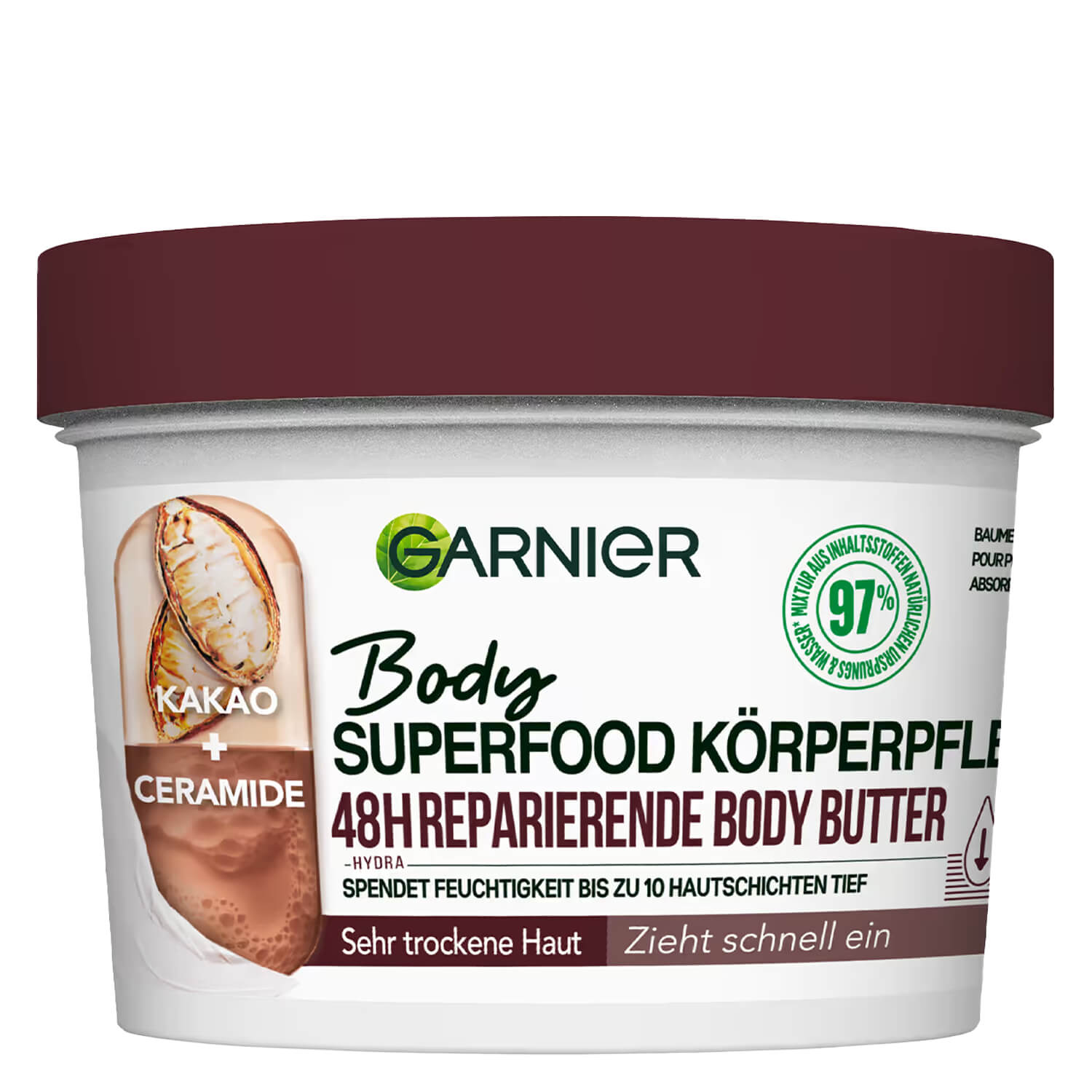 Garnier Skinactive Body – Body Superfood 48h Body Butter Kakao + Ceramide 380ml