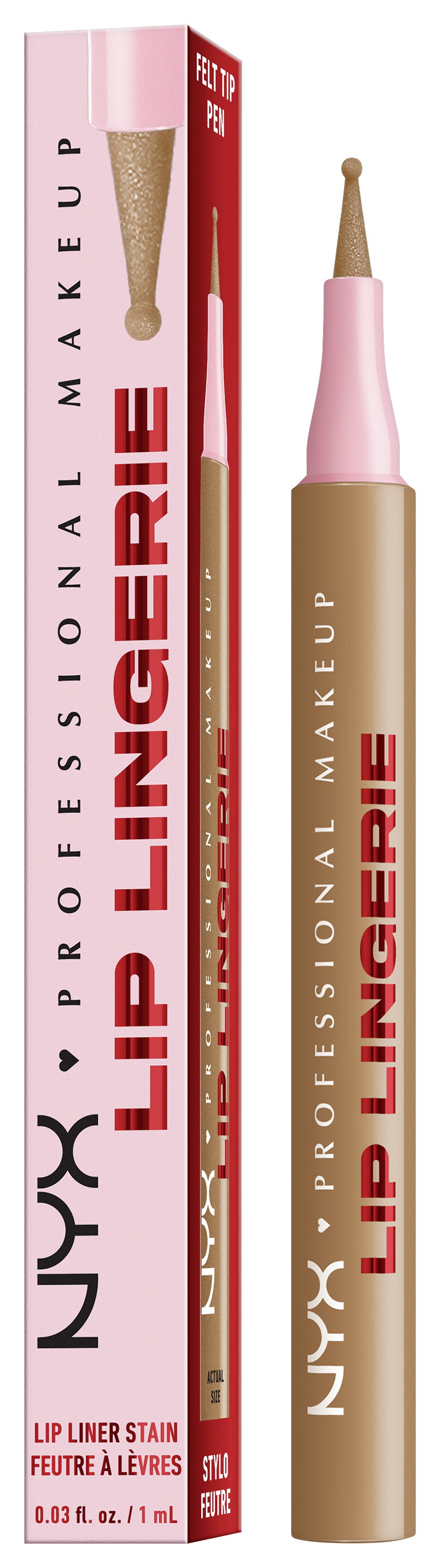 Nyx Professional Makeup Lip Lingerie - Lip Lingerie Lip Liner Stain Seamless All Day Stain Waterproof Tease U Later 1ml