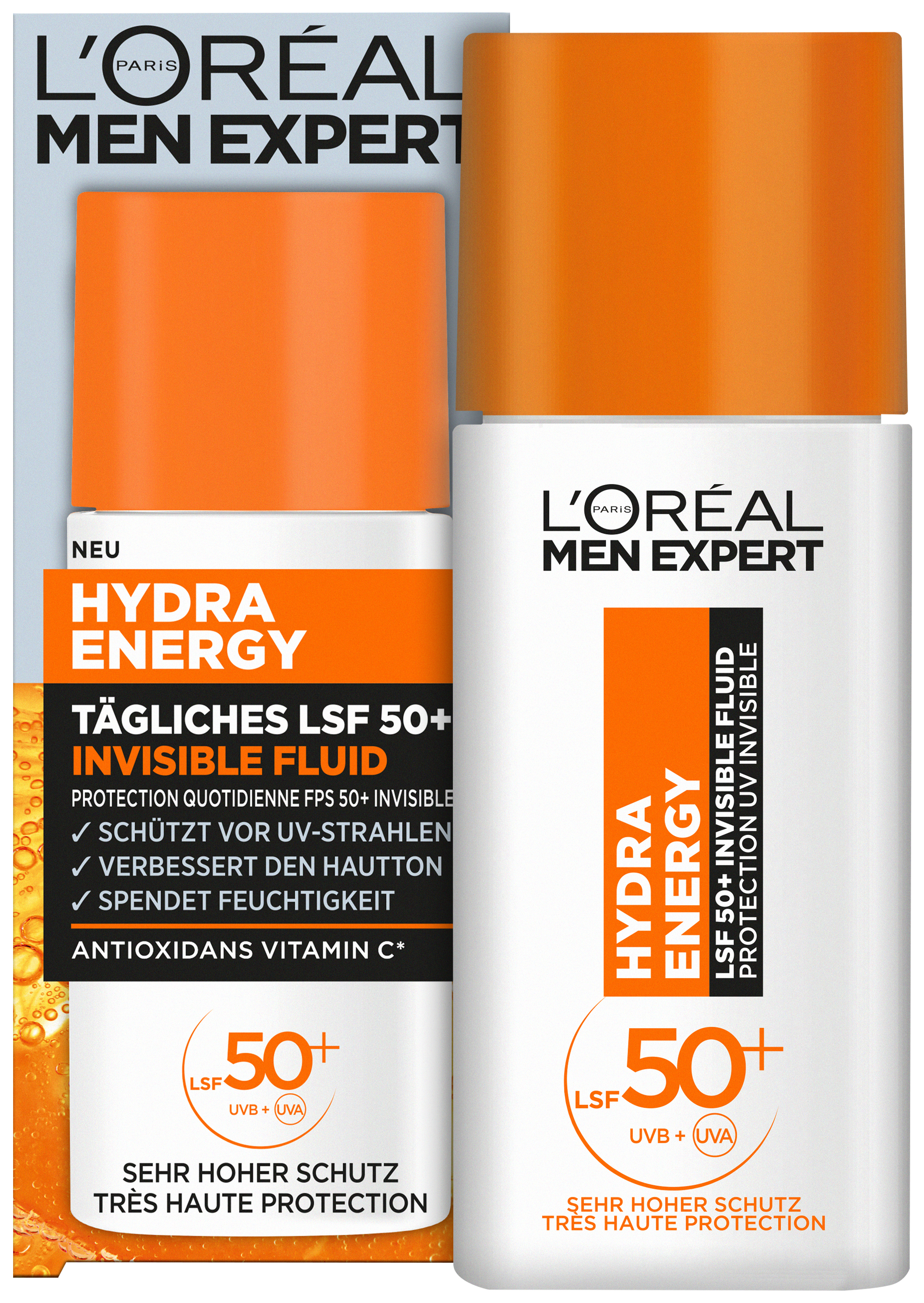 L'oréal Paris L'oréal Men Expert - Hydra Energy Tägliches Lsf 50+ Invisible Fluid 50ml
