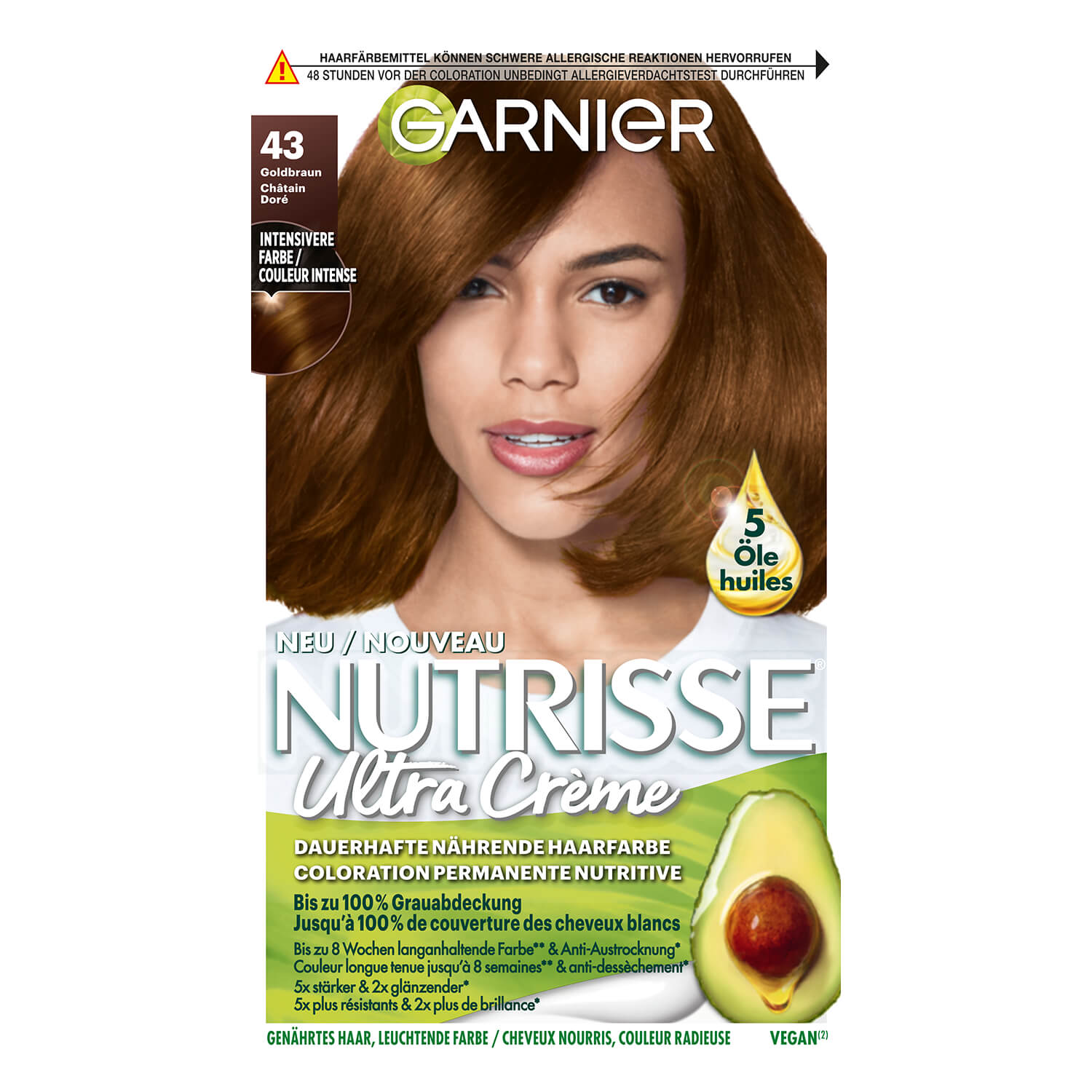 Garnier Nutrisse – 43 Goldbraun 1x