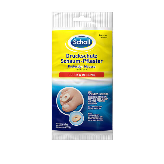 Scholl Aid – Druckschutz Schaum-Pflaster 9x