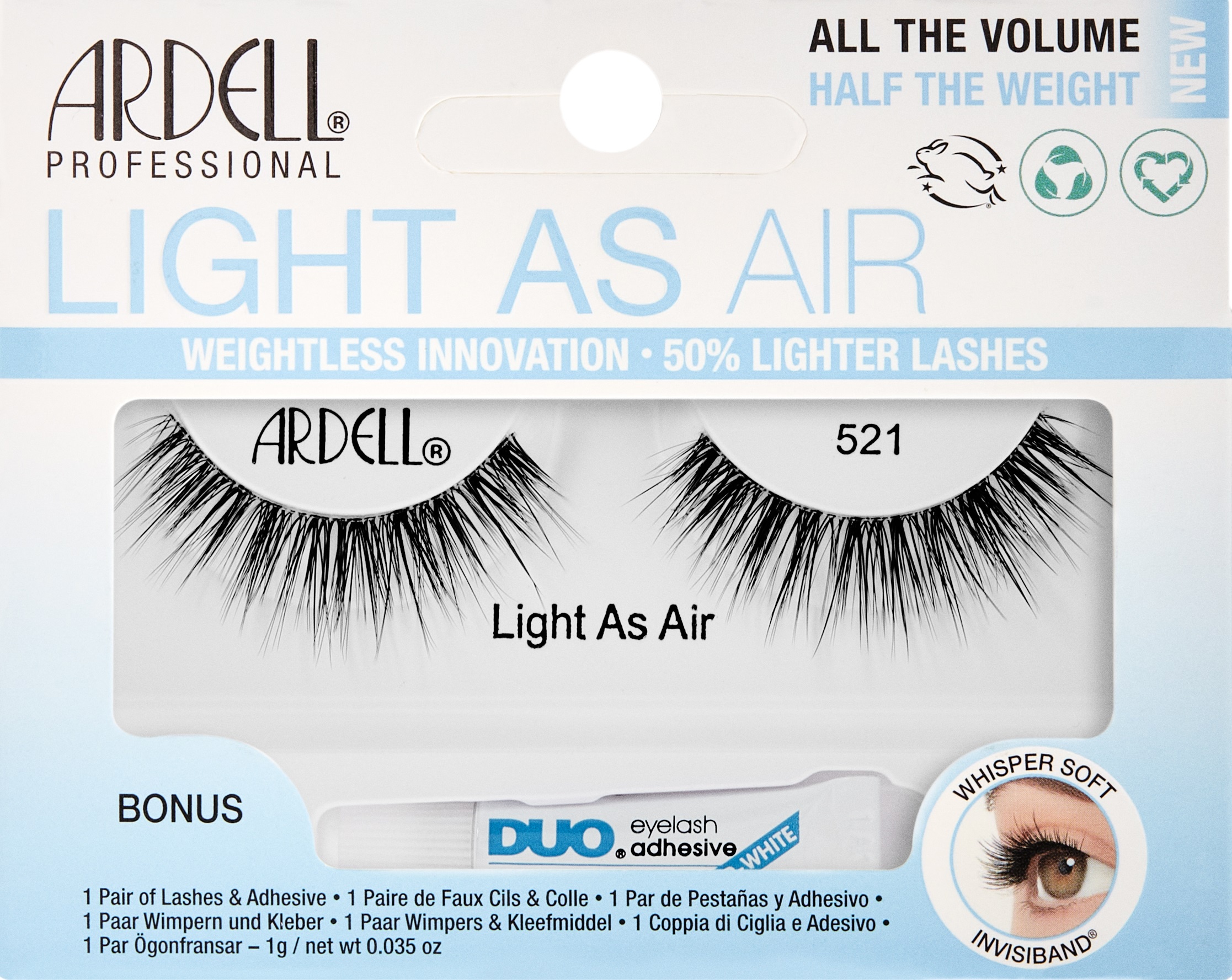 Ardell False Lashes - Light As Air 521 1x