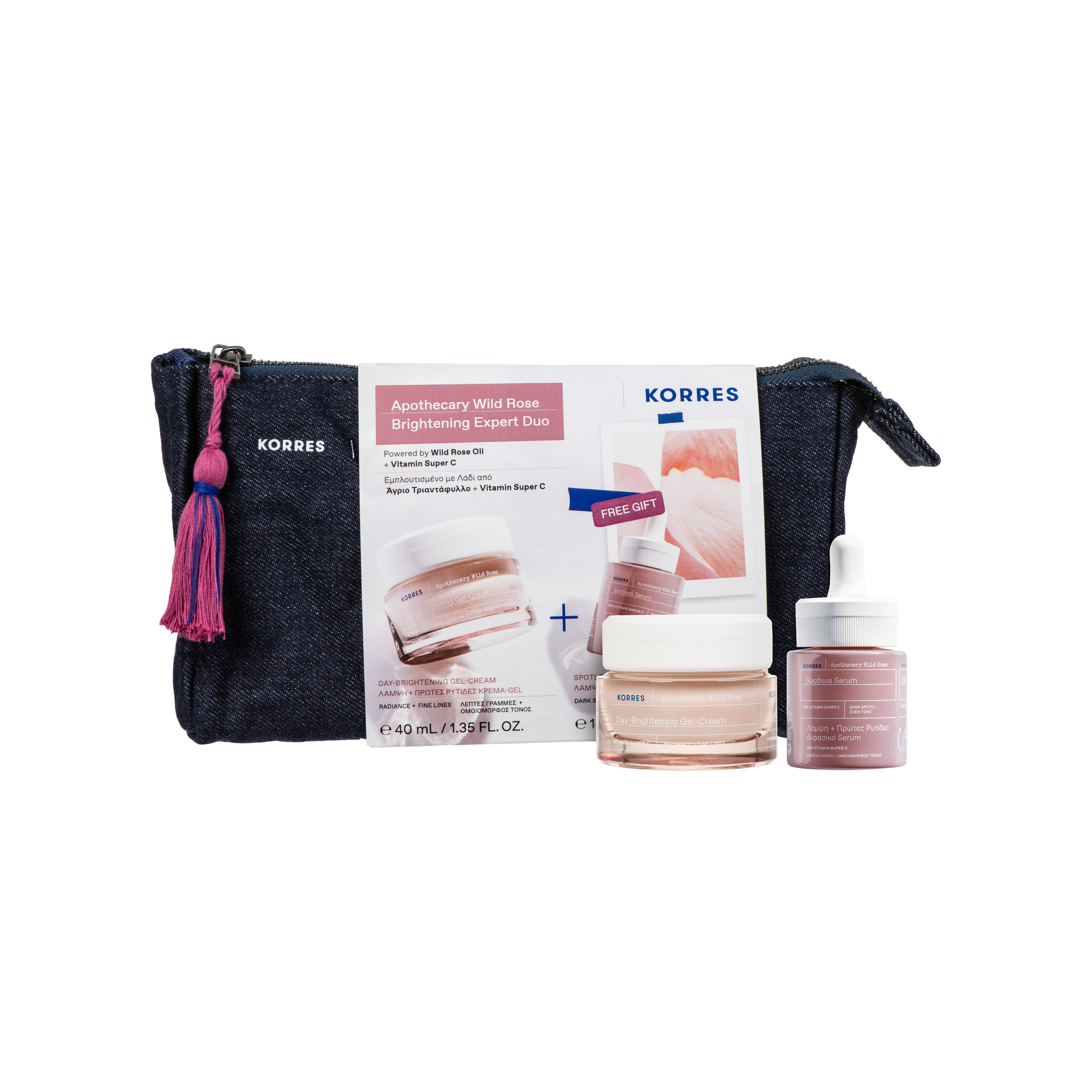 Korres Care – Apothecary Wilde Rose Strahlender Teint – Expert Duo 1x