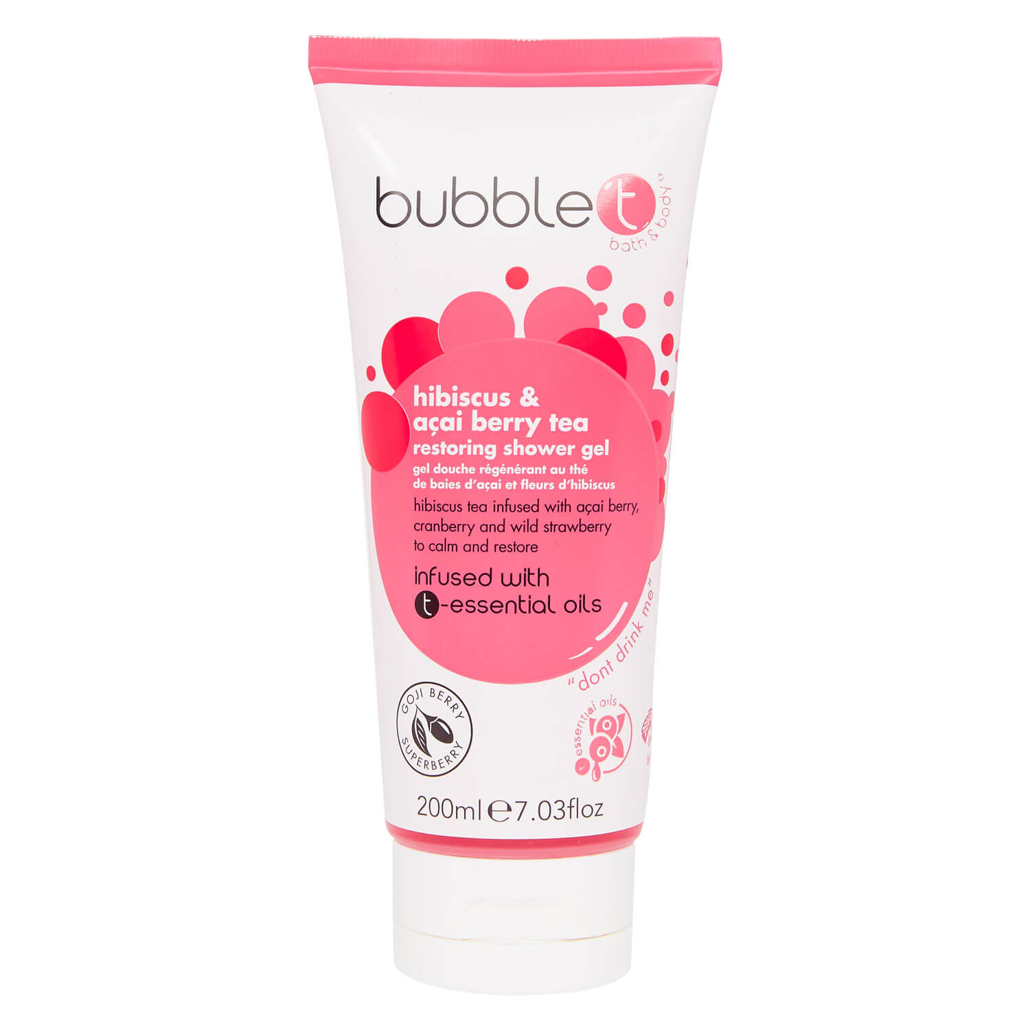 Bubble T - Hibiscus & Açai Berry Tea Restoring Shower Gel 200ml