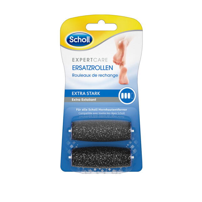 Scholl Expert Care – Ersatzrollen Wet & Dry Mit Diamantpartikeln Extra Stark 2x