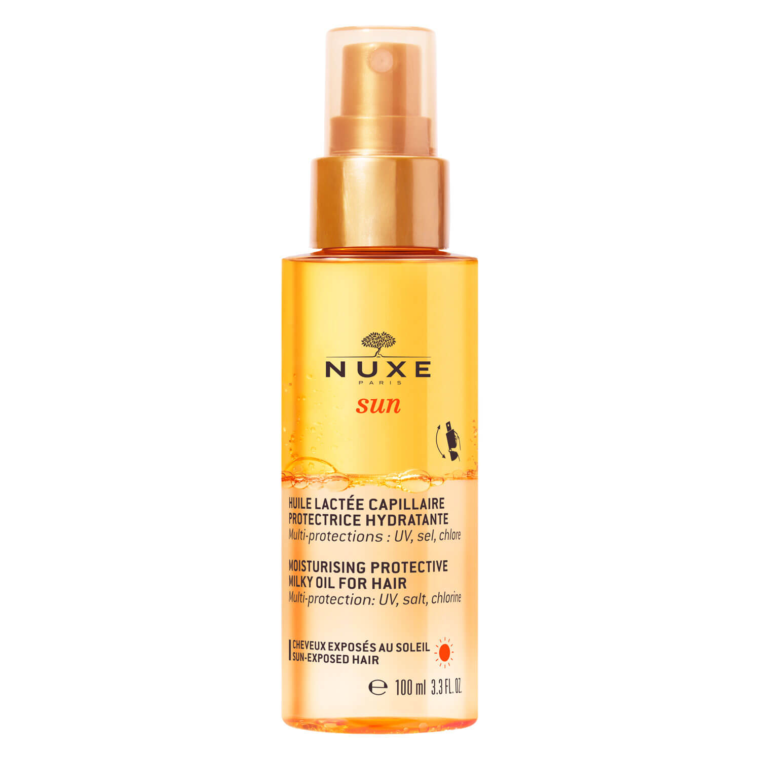 Nuxe Sun - Huile Lactée Capillaire Protectrice Spray 100ml