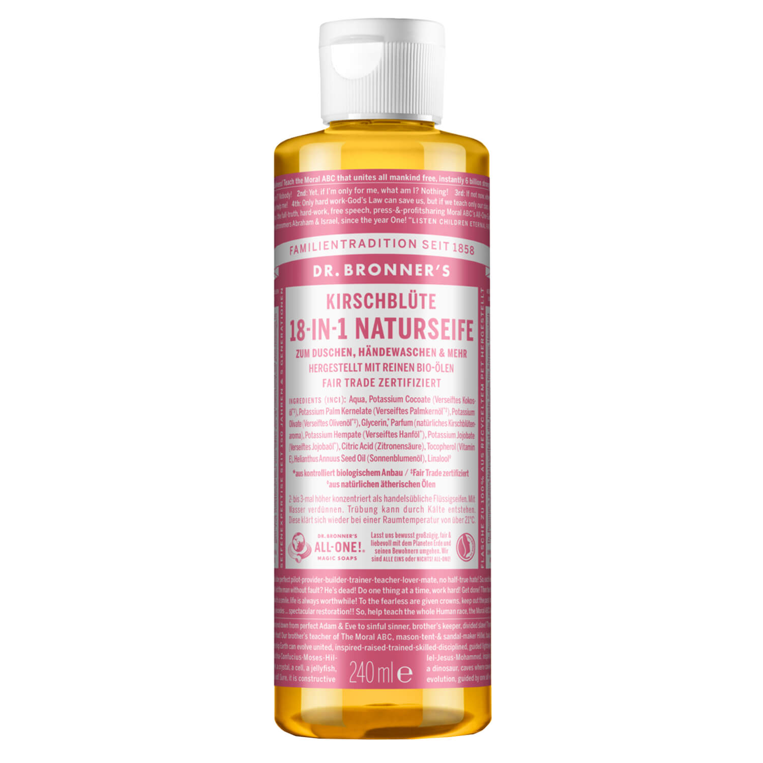 Dr. Bronner's - 18-In-1 Flüssigseife Cherry Blossom 60ml