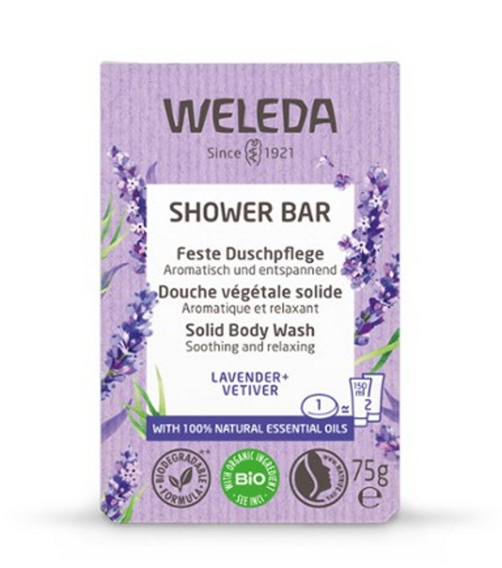 Weleda - Feste Duschpfl. Lavender&Vetiver 75g