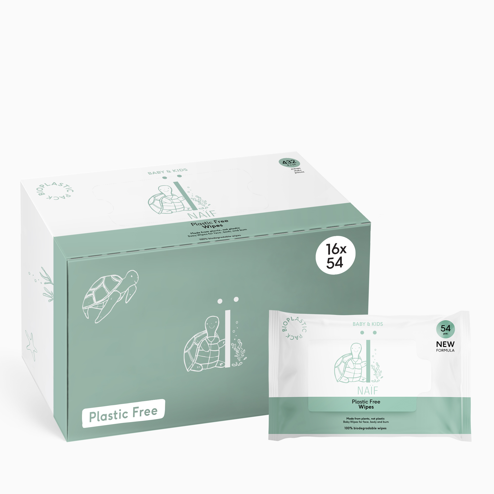 Naïf Naif – Water Wipes Plastikfreiebabyfeuchttücher 864stück