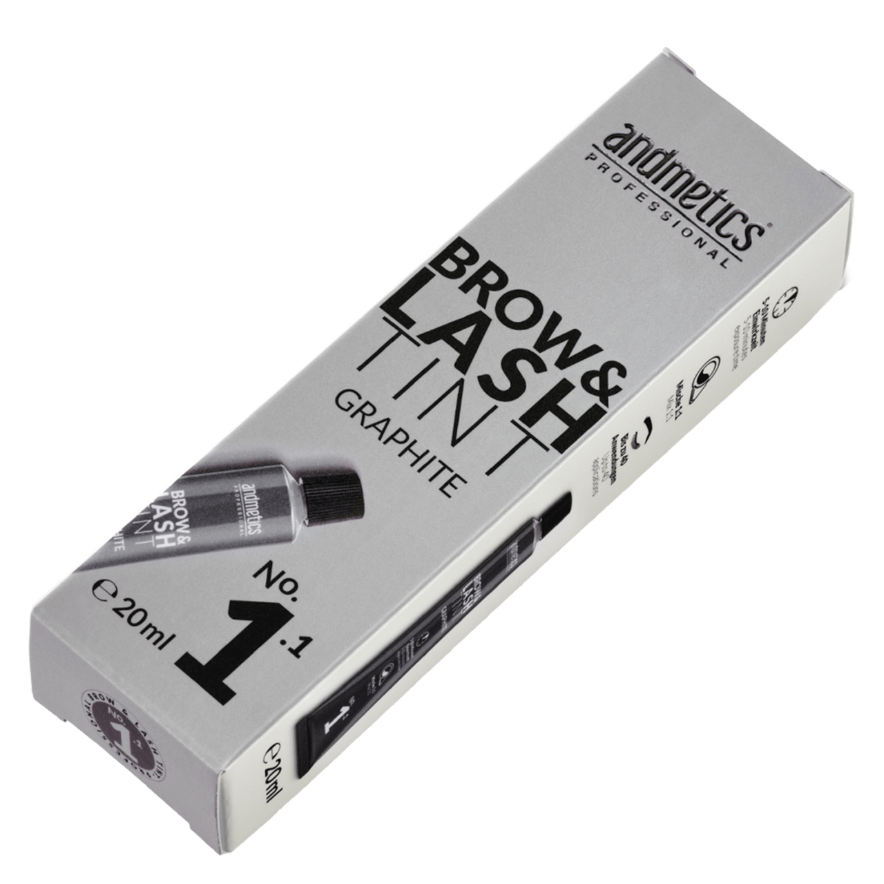 andmetics Professional - Augenbrauen- & Wimpernfarbe Graphit
