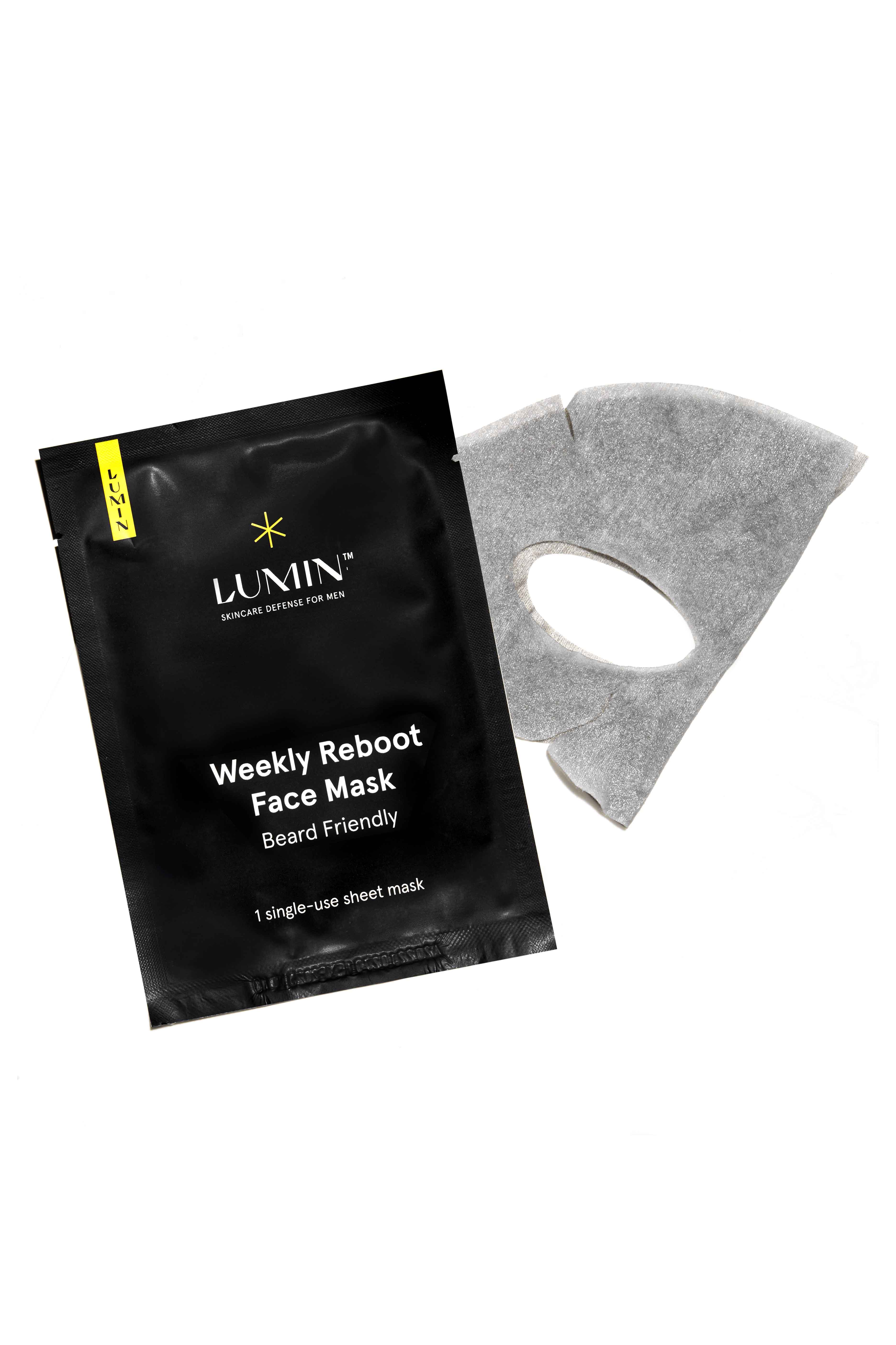 Lumin Skincare Weekly Reboot Face Mask – Beard Friendly 10er-Pack 1stk