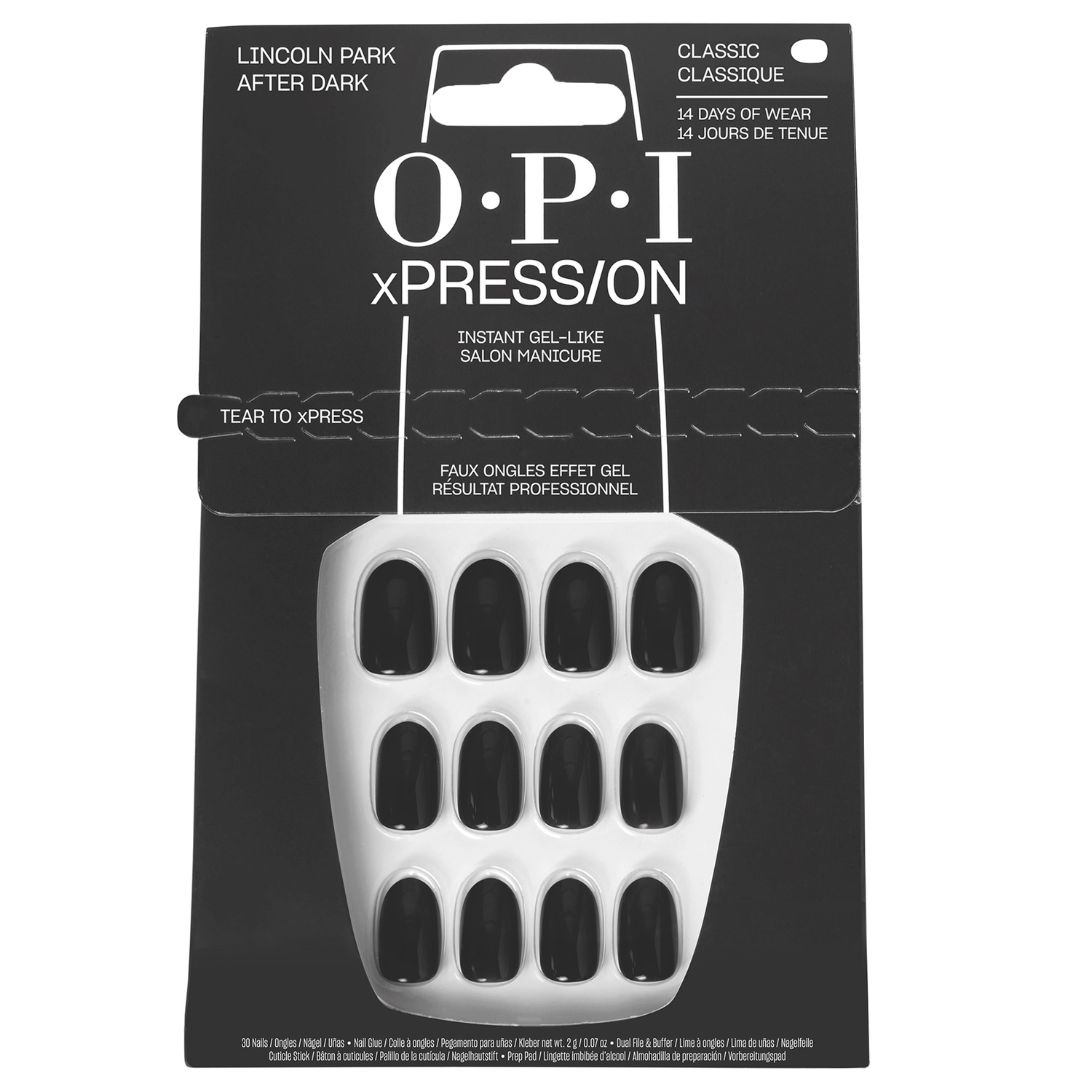 Opi Xpress/On – Lincoln Park After Dark Press-On Nails 1x