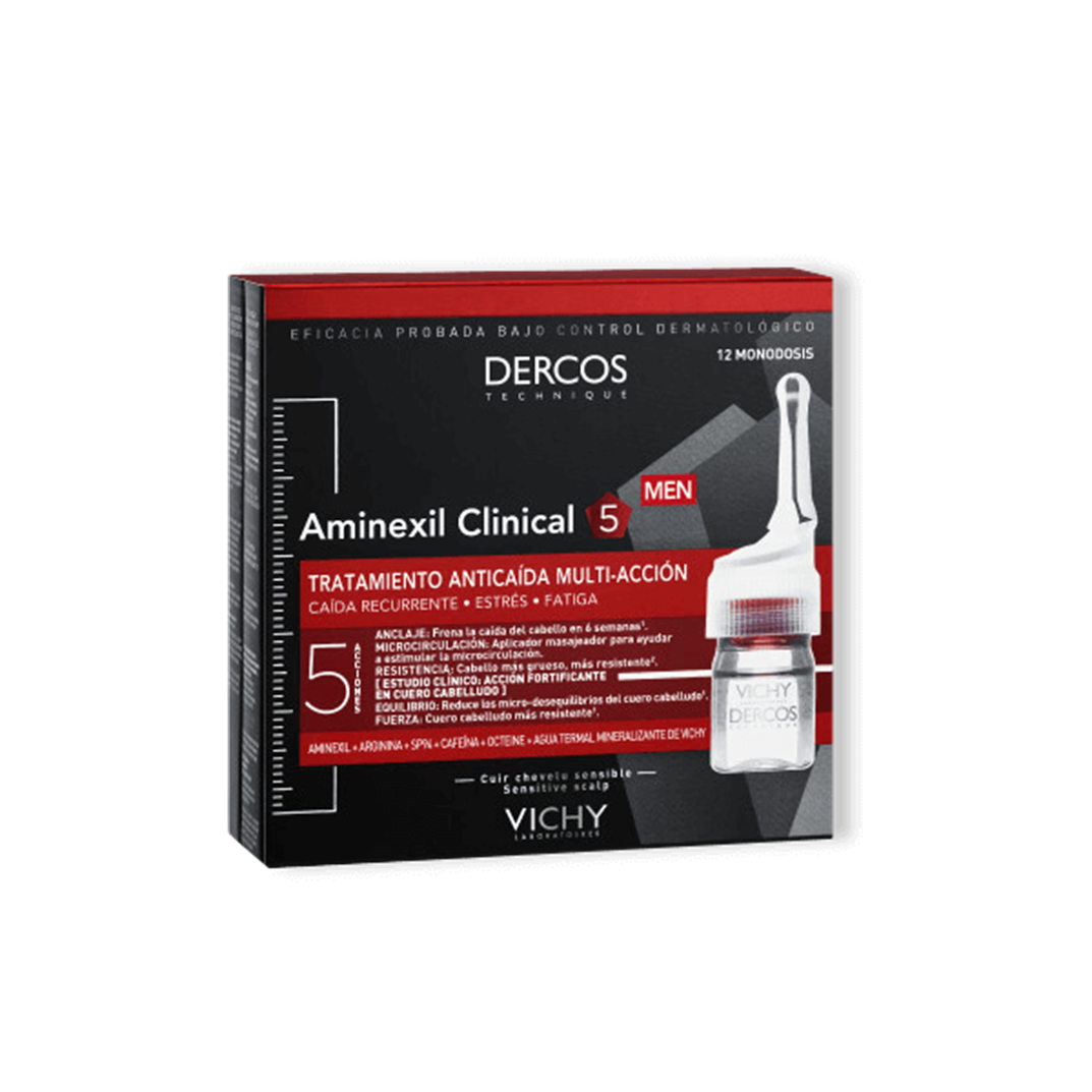 Vichy Dercos - Aminexil Clinical 5 Anti-Haarausfall-Kur Für Männer 200ml