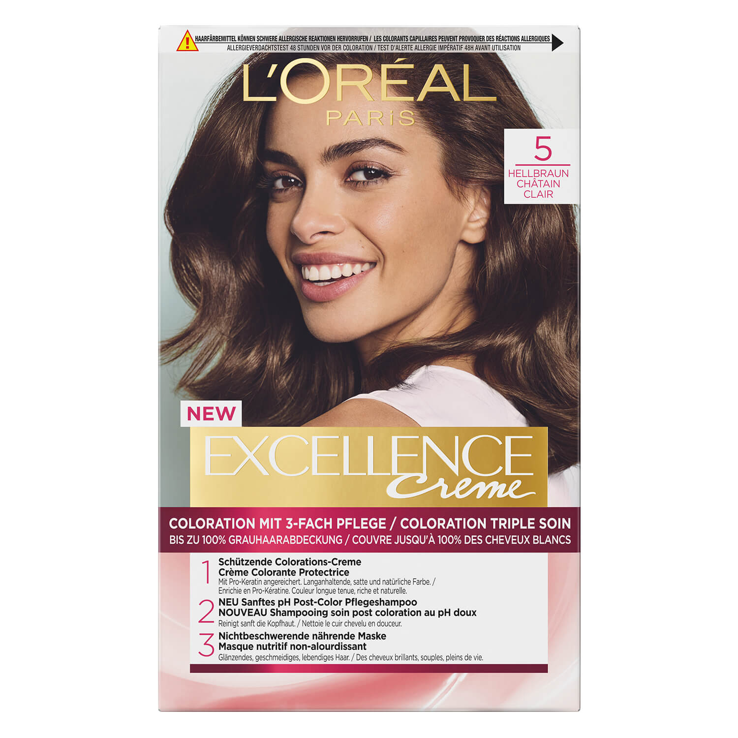 L’oréal Paris Loréal Excellence Color – Creme 5 Hellbraun 1x