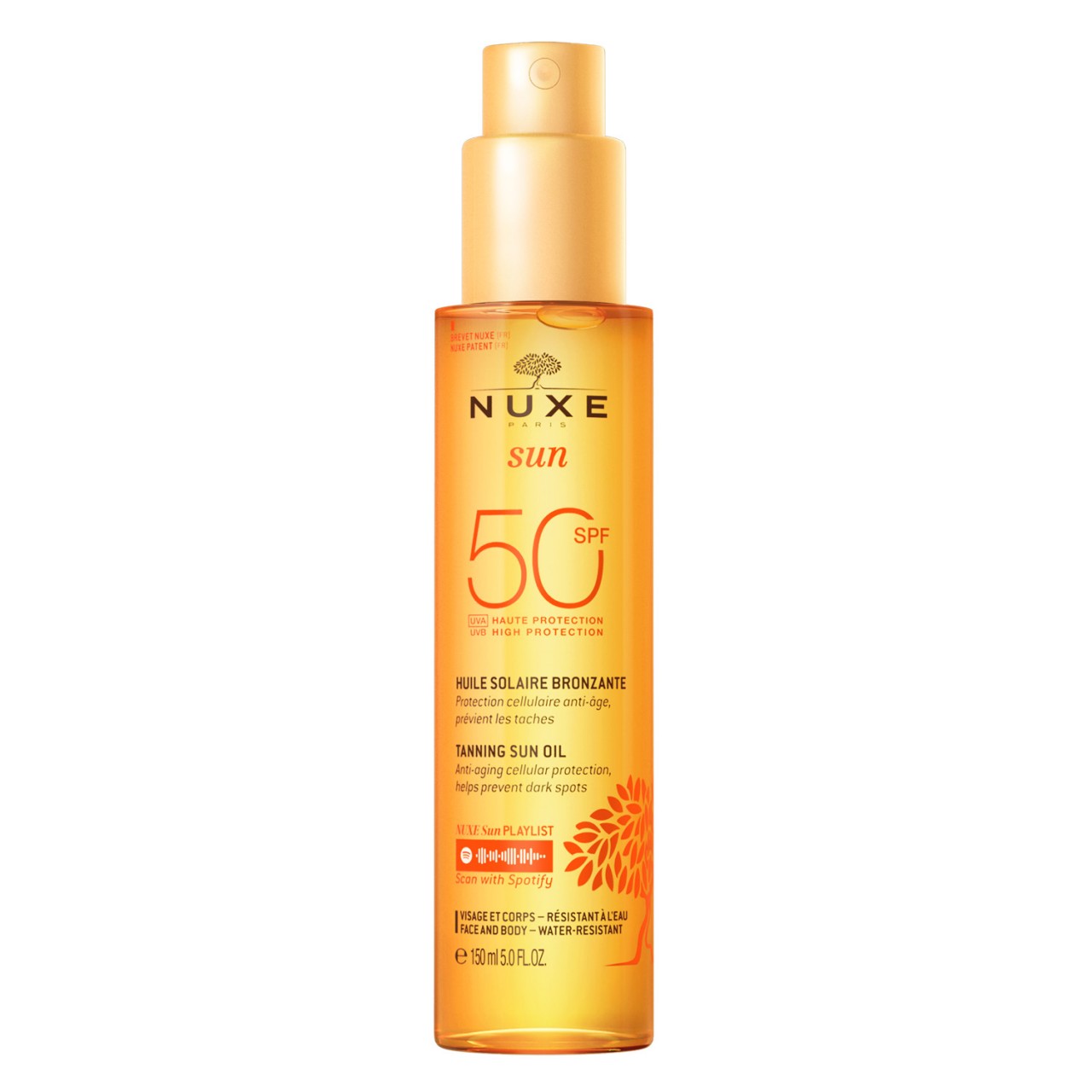 Nuxe Sun - Huile Solaire Bronzante SPF50