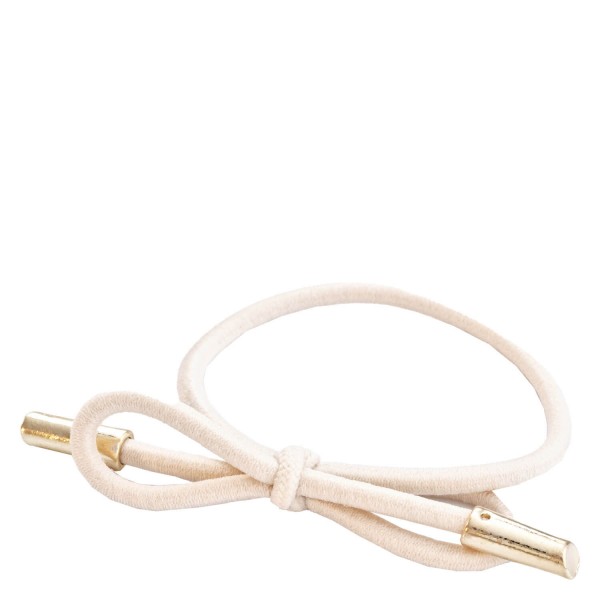 Image of Corinne World - Hair Tie Bow Metal Plain Cream