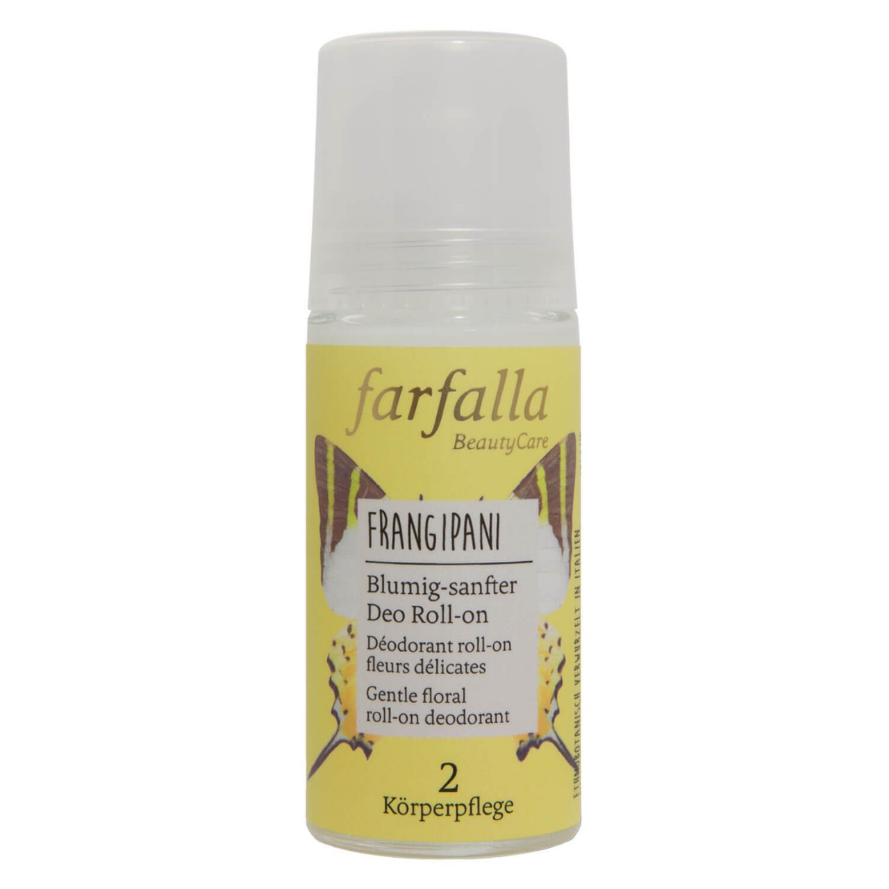 Farfalla Care - Frangipani, Blumig-sanfter Deo Roll-on