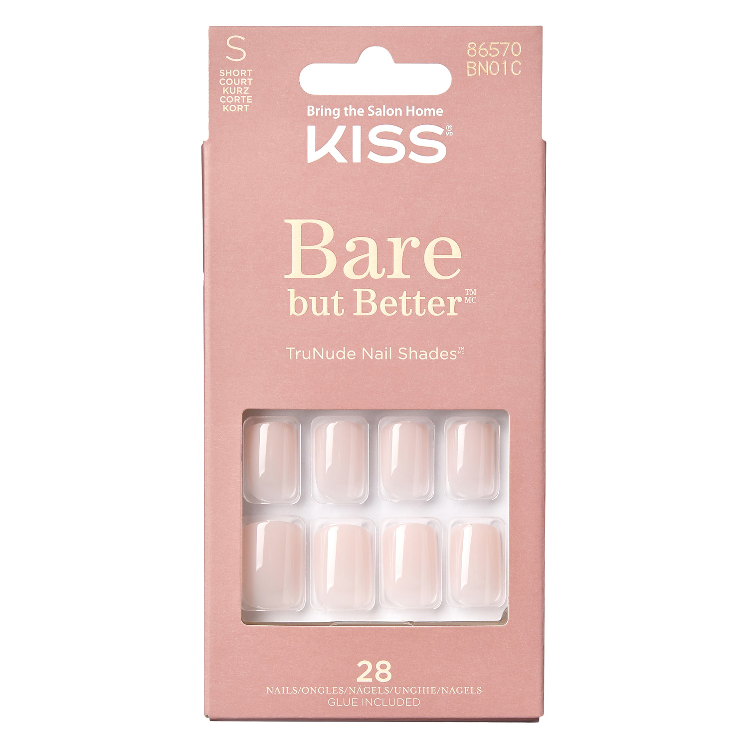 Kiss Nails – Bare-But-Better Nails Nudies 28x