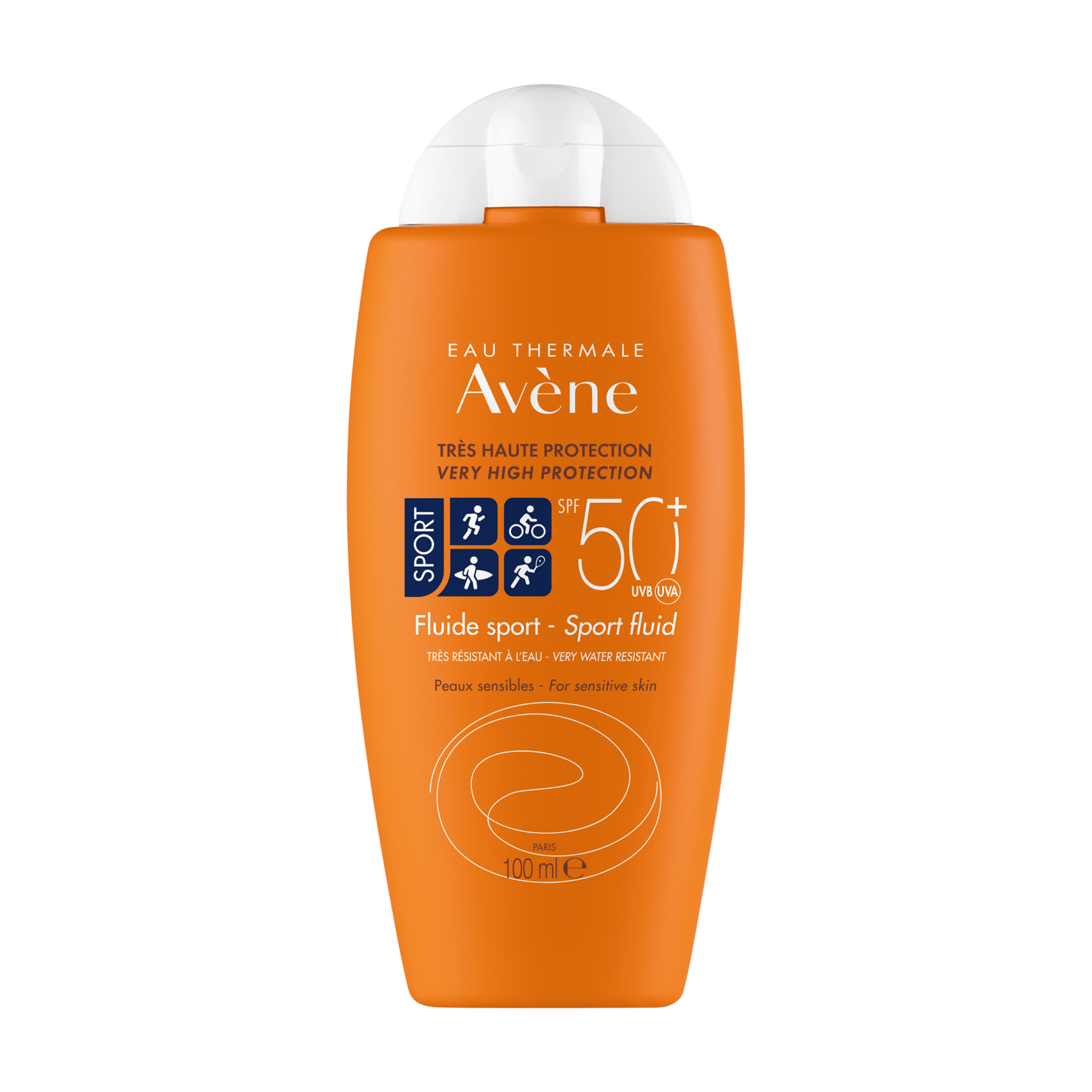 Eau Thermale Avène Avène Sonnenschutz – Sportfluid Spf 50+ Sonnenschutz Orange 100ml