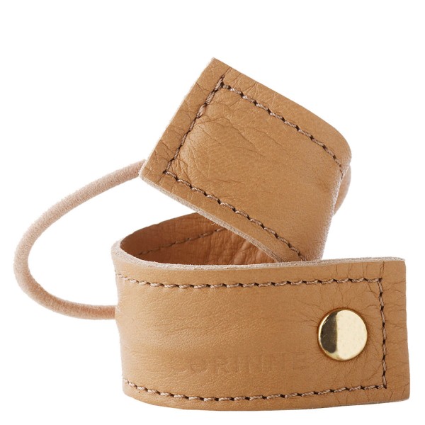 Image of Corinne World - Leather Band Short Bendable Camel