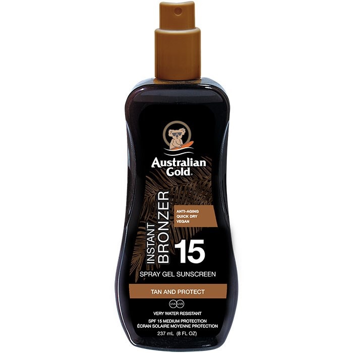 Australian Gold – Spf 15 Spray Gel Mit Bronzer 100ml