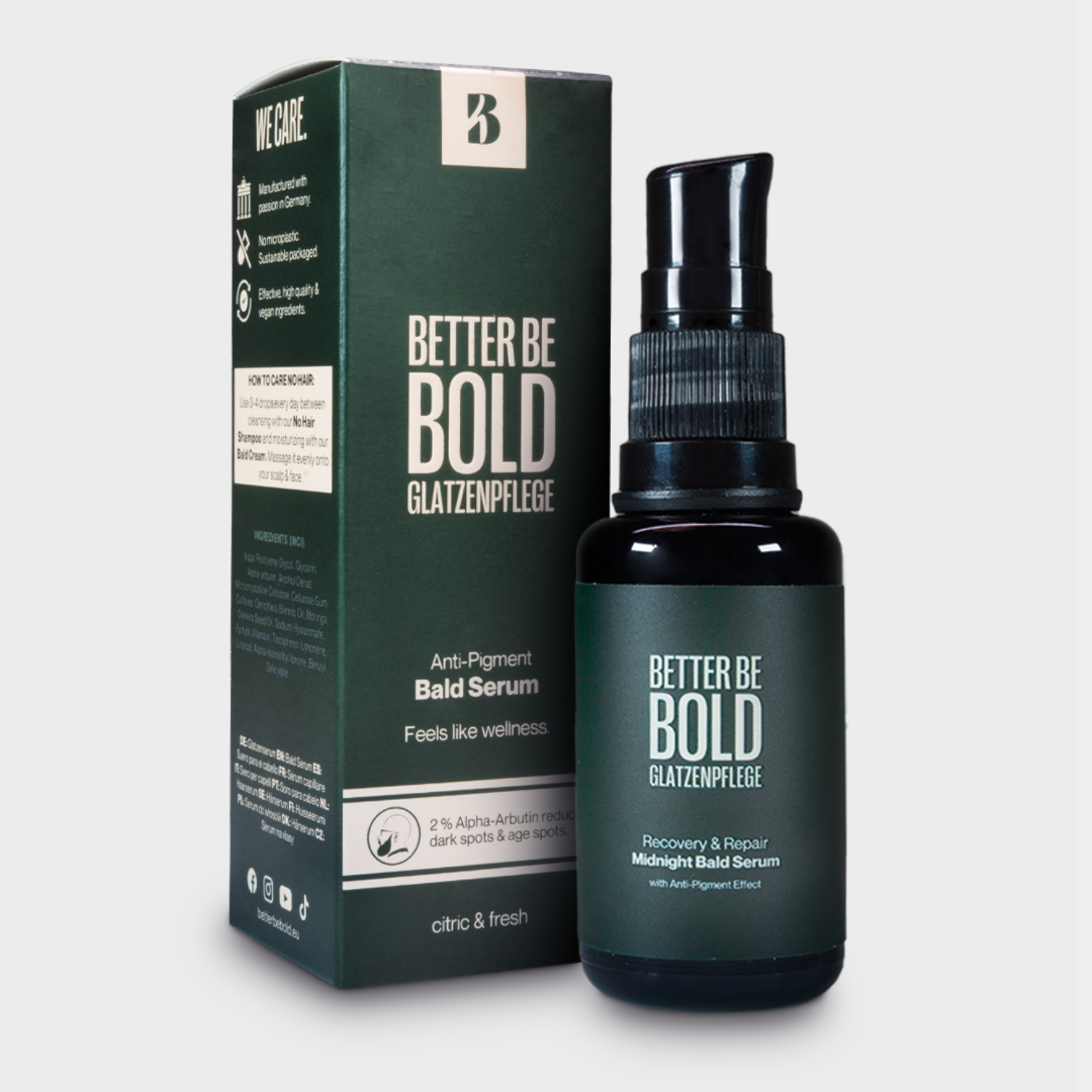 Better Be Bold – Magic Bald Head & Beard Oil With Diamond Shine-Effect 30ml