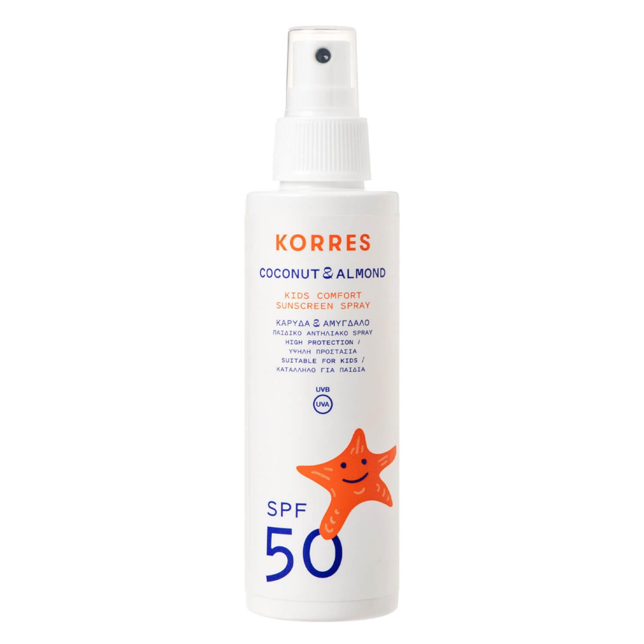 Korres Care - Coconut Almond Émulsion solaire pour enfants SPF50 Spray