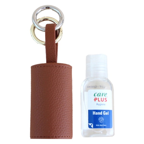 Image of CARRY & CO. - Handcare Leather Case with Gold and Silver Key Ring Brown