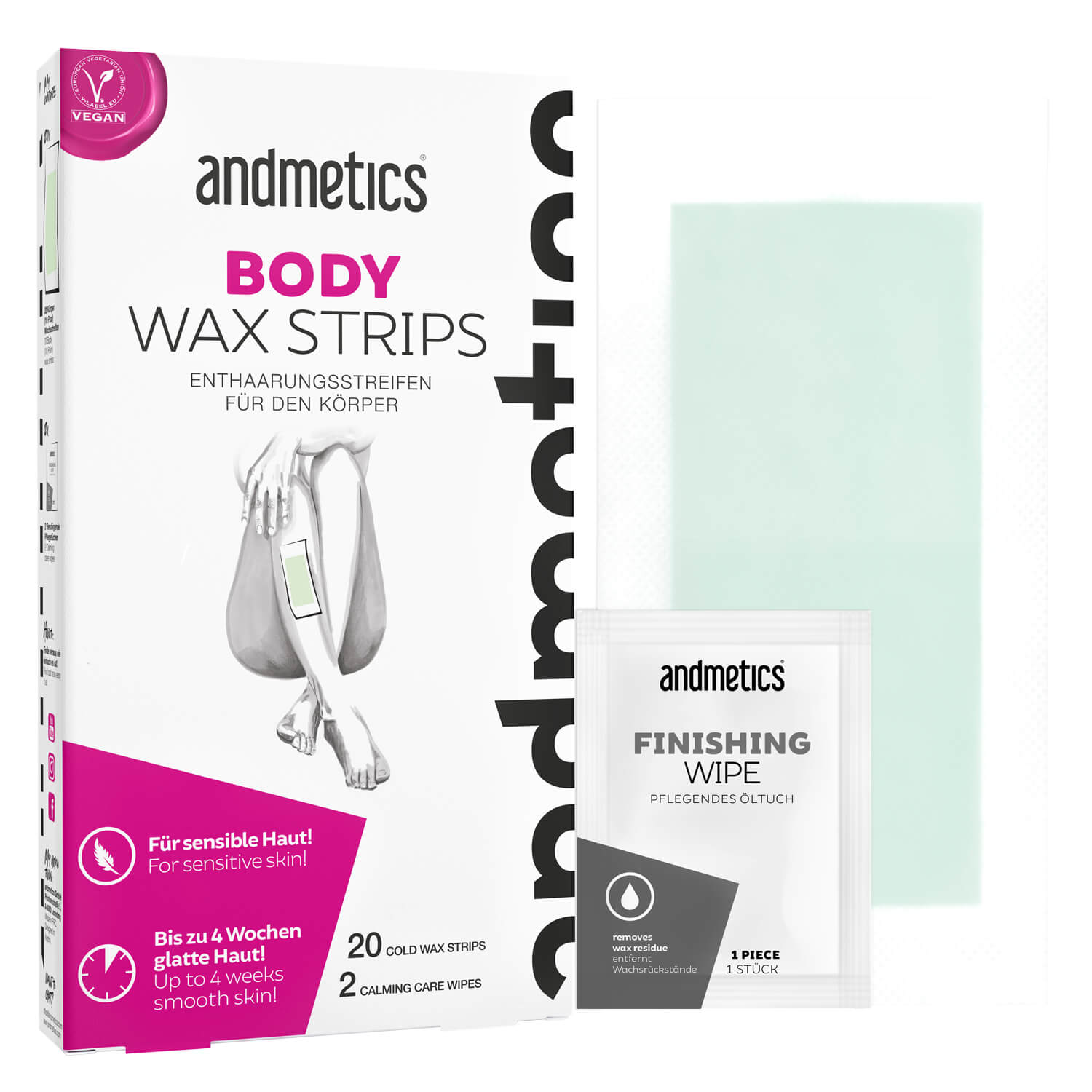 Andmetics – Body Wax Strips 20x