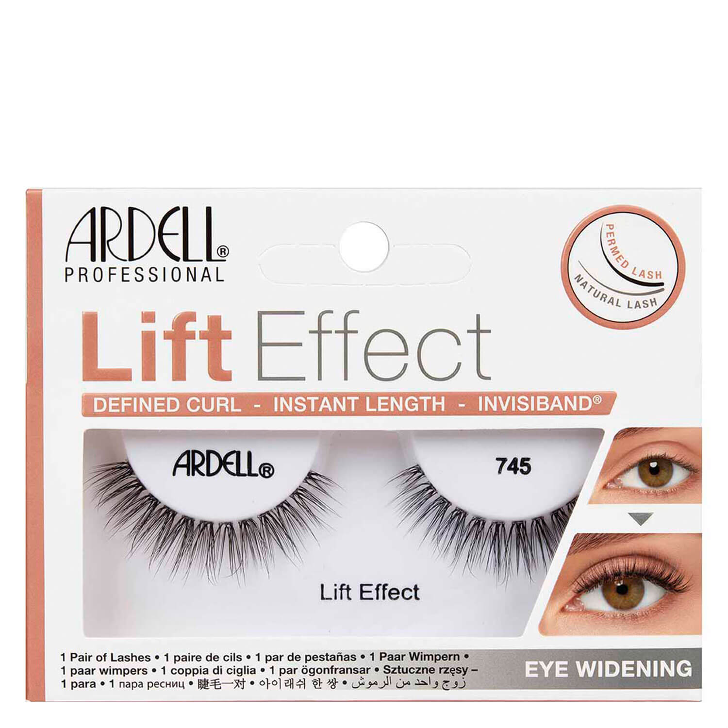 Ardell False Lashes - Lift Effect 745 1x