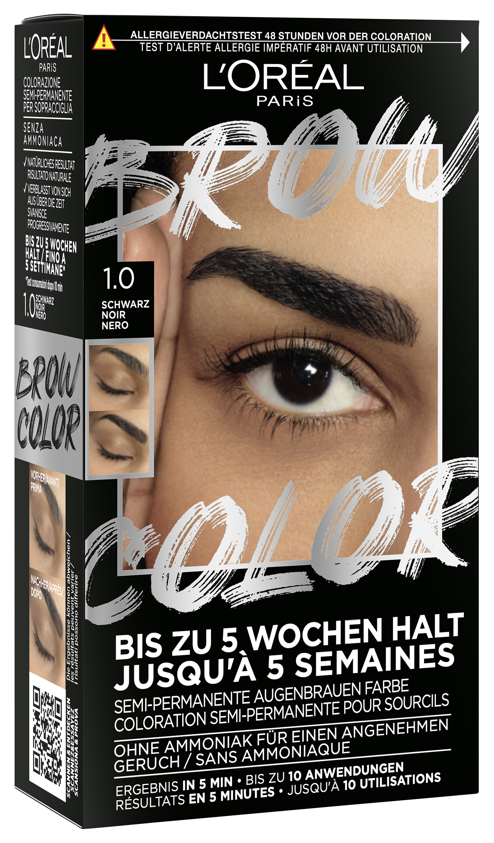 L’oréal Paris L’oreal Brow Color – Brow Color Augenbrauenfarbe – Schwarz 1stk