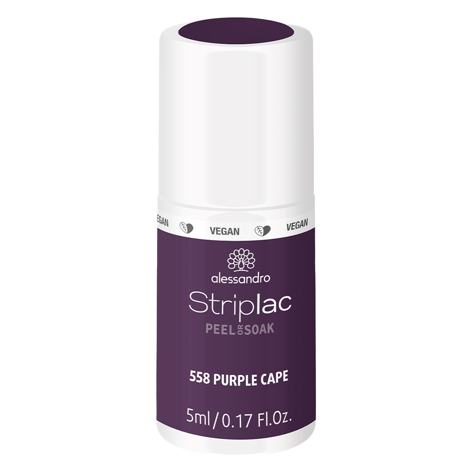 Alessandro Frozen Beauty - Striplac Peel Or Soak Purple Cape 5ml