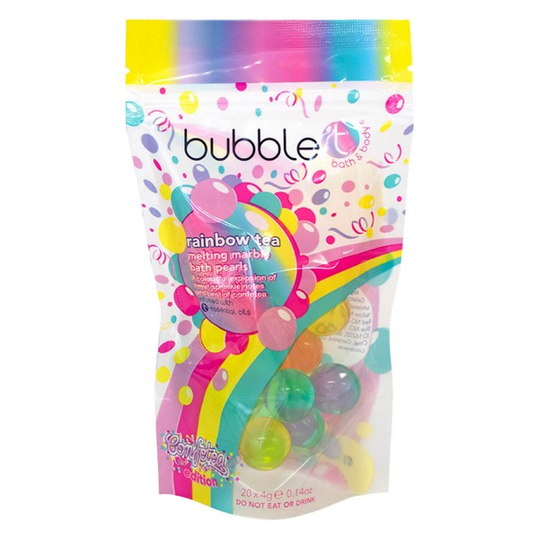 Image of bubble t - Confetea Rainbow Tea Melting Marble Bath Pearls