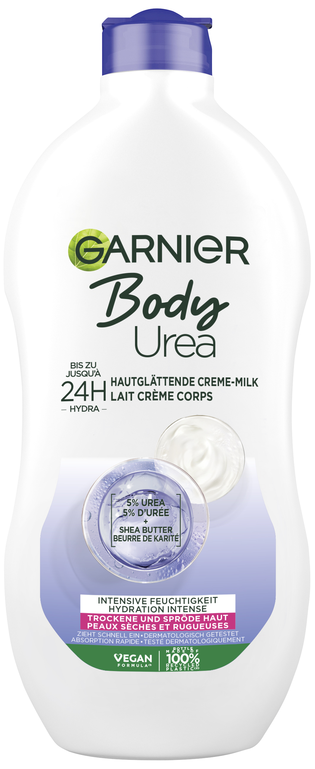 Garnier Skinactive Body - Urea 24h Hautglättende Creme-Milk 400ml
