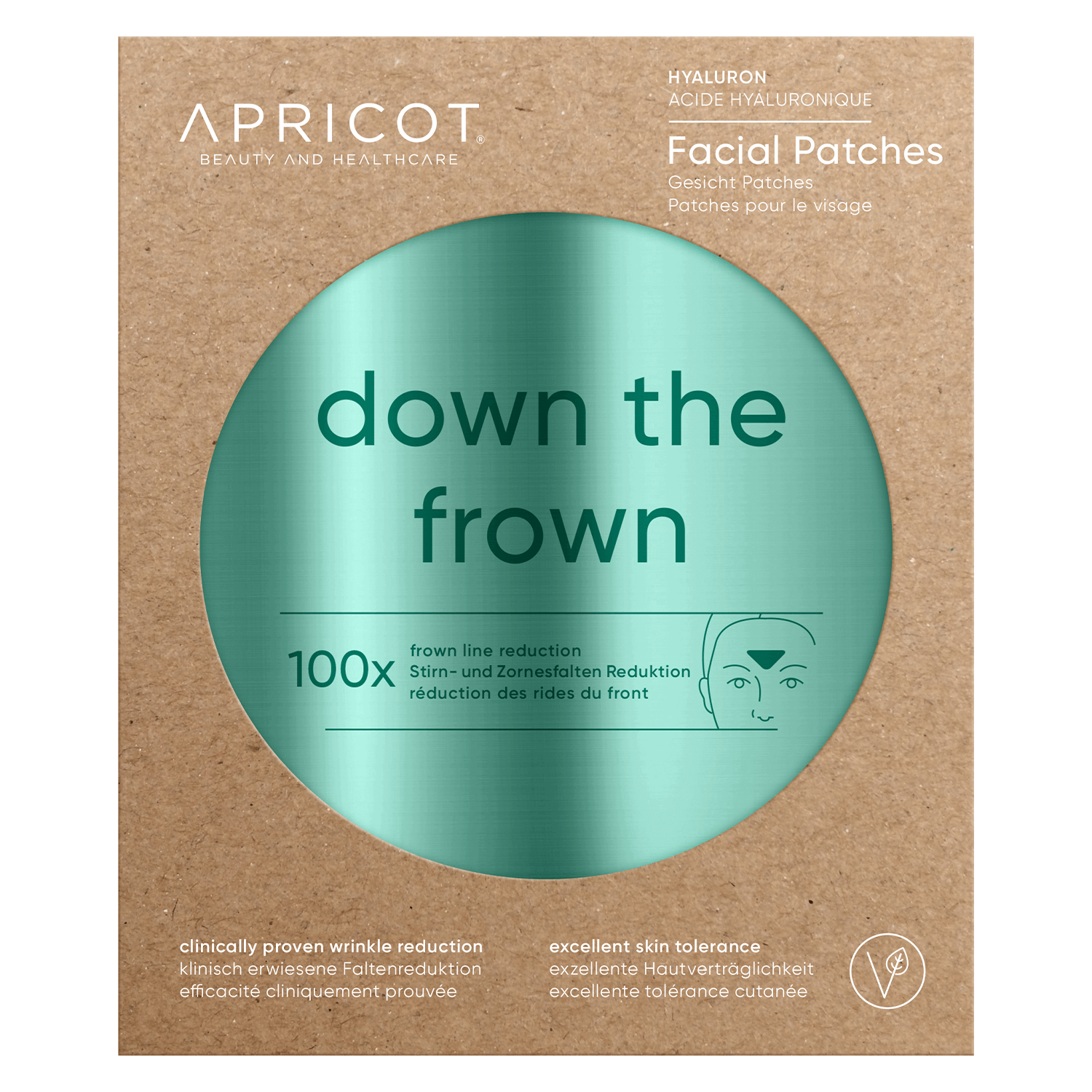 Apricot – Anti-Falten-Gesicht Patches Down The Frown 100x
