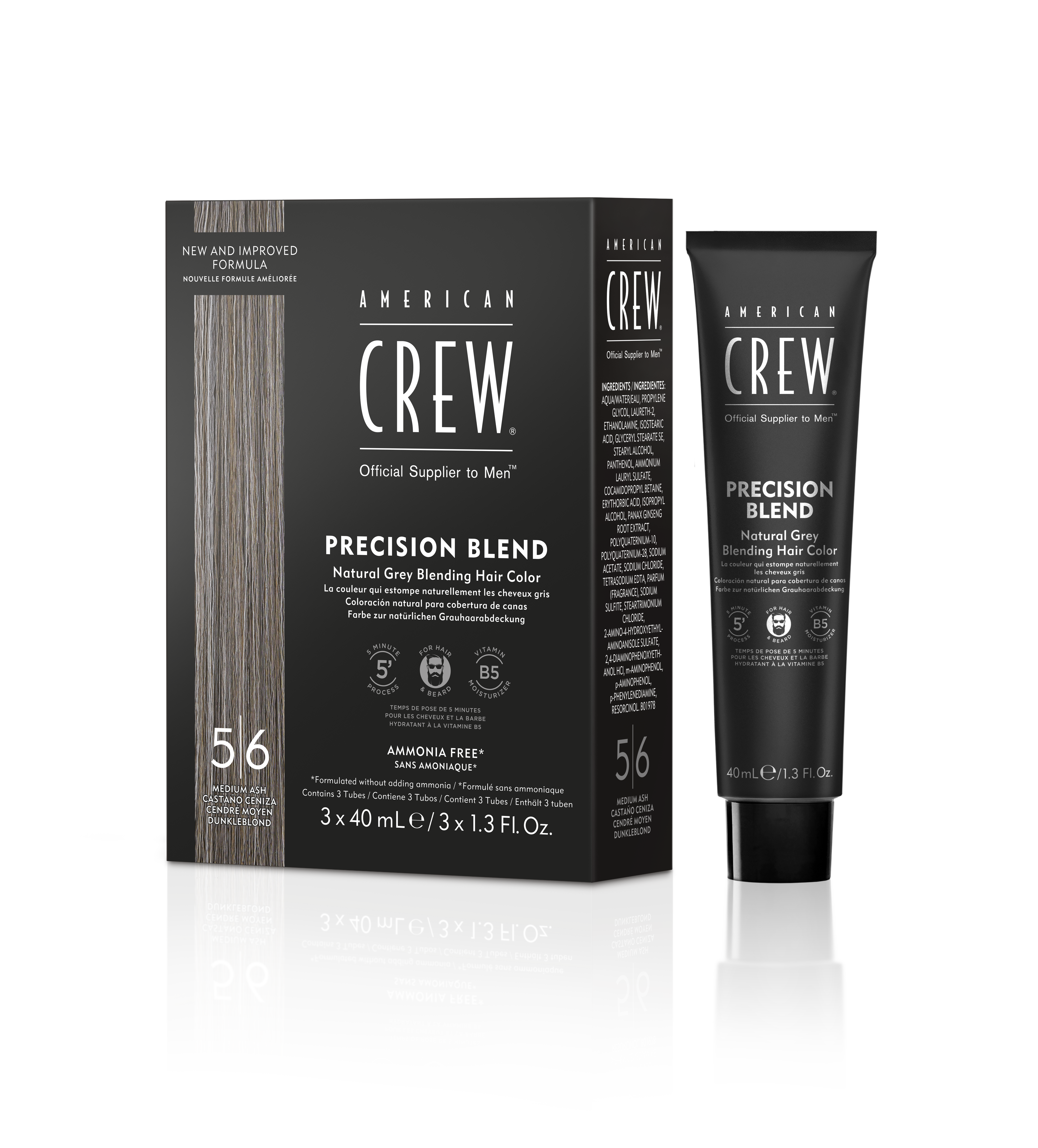 American Crew Precision Blend – Medium Ash 3x40ml
