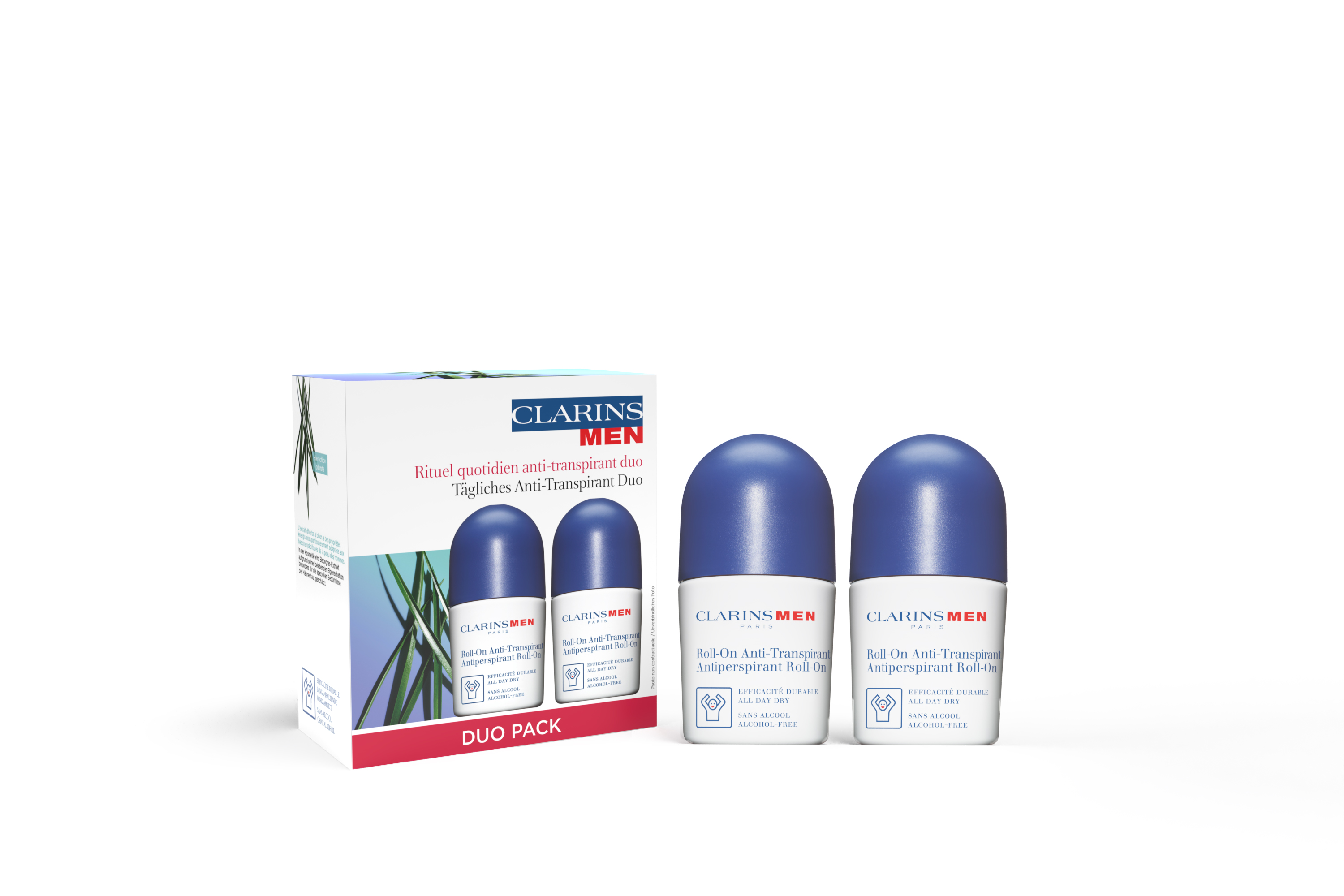 Clarins Men – Clarinsmen Deodorant Roll-On Duo Pack 1x