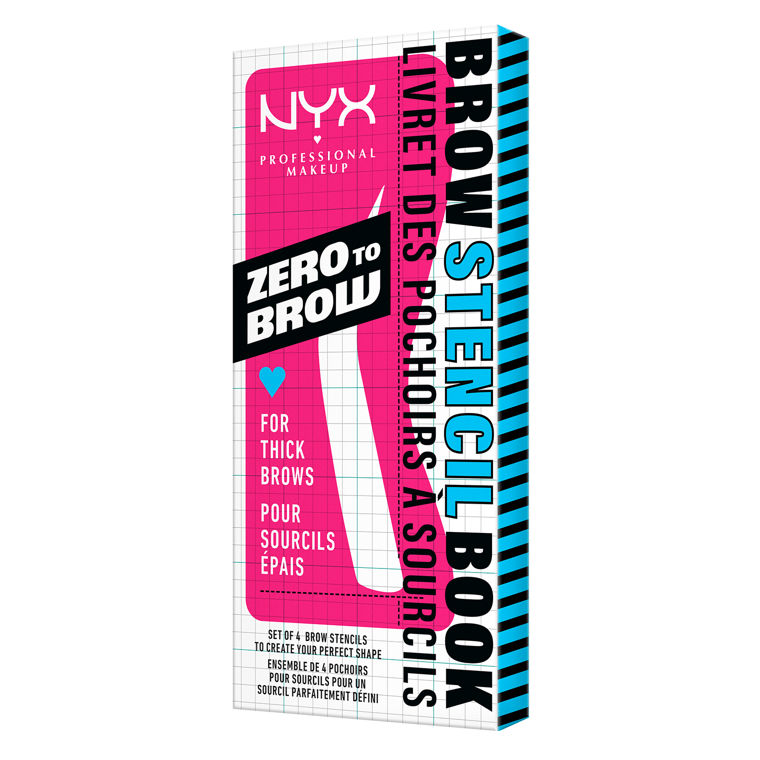 Nyx Professional Makeup Nyx Brows – Zero To Brow Stencil Thick Brow