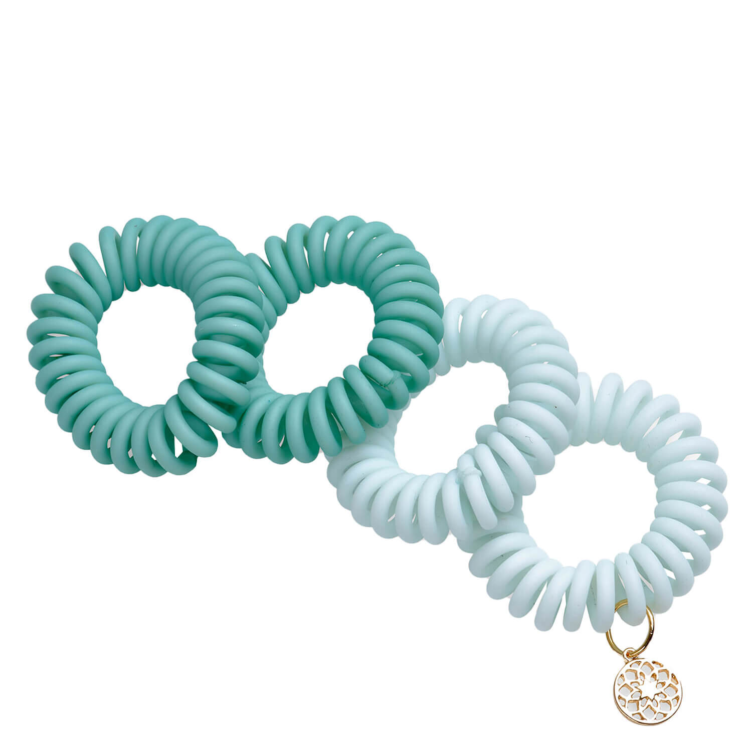 Trisa Body Mind And Soul Spiral Haargummi Yoga Mint 4cm 4x