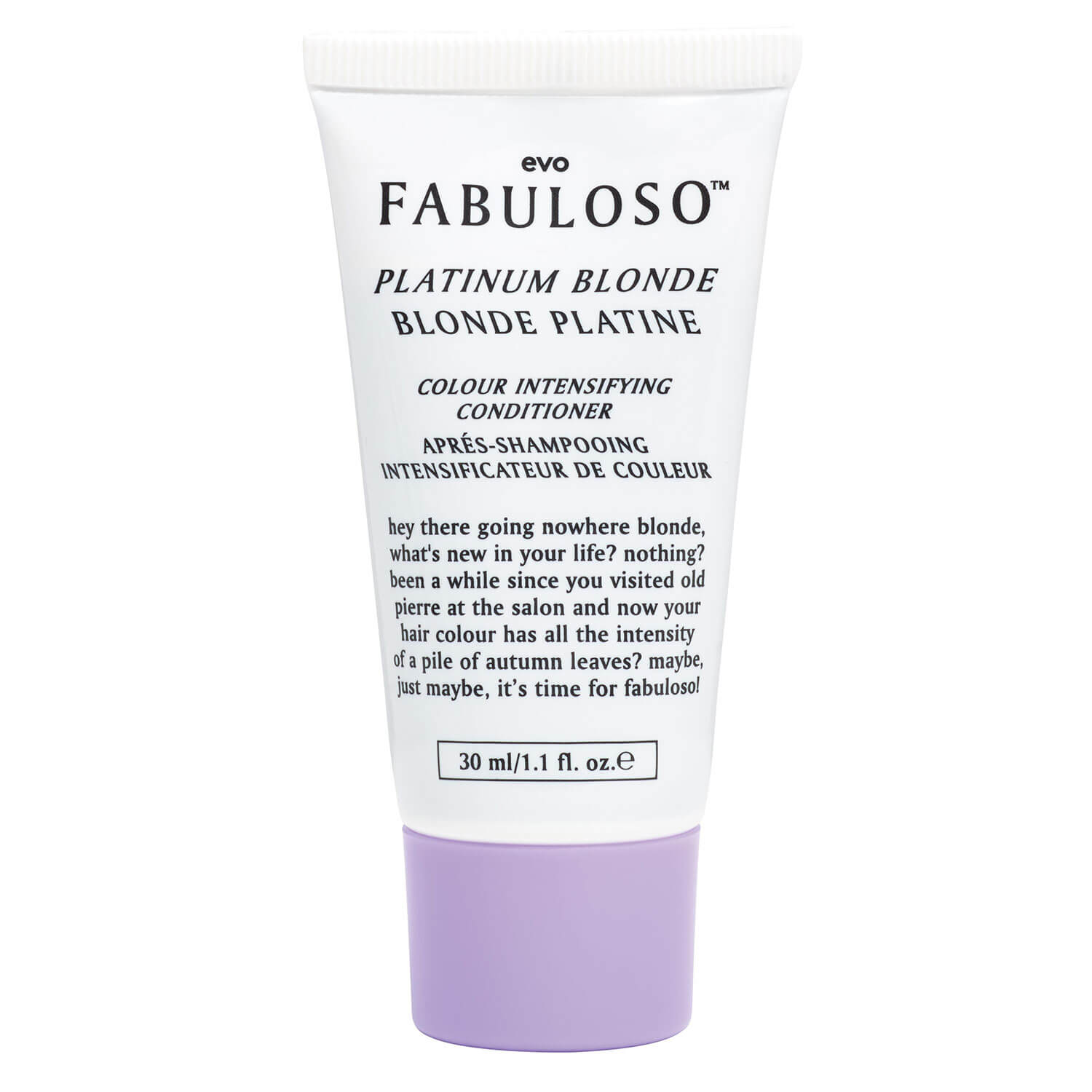 Evo Fabuloso – Platinum Blonde Colour Boosting Conditioner 30ml