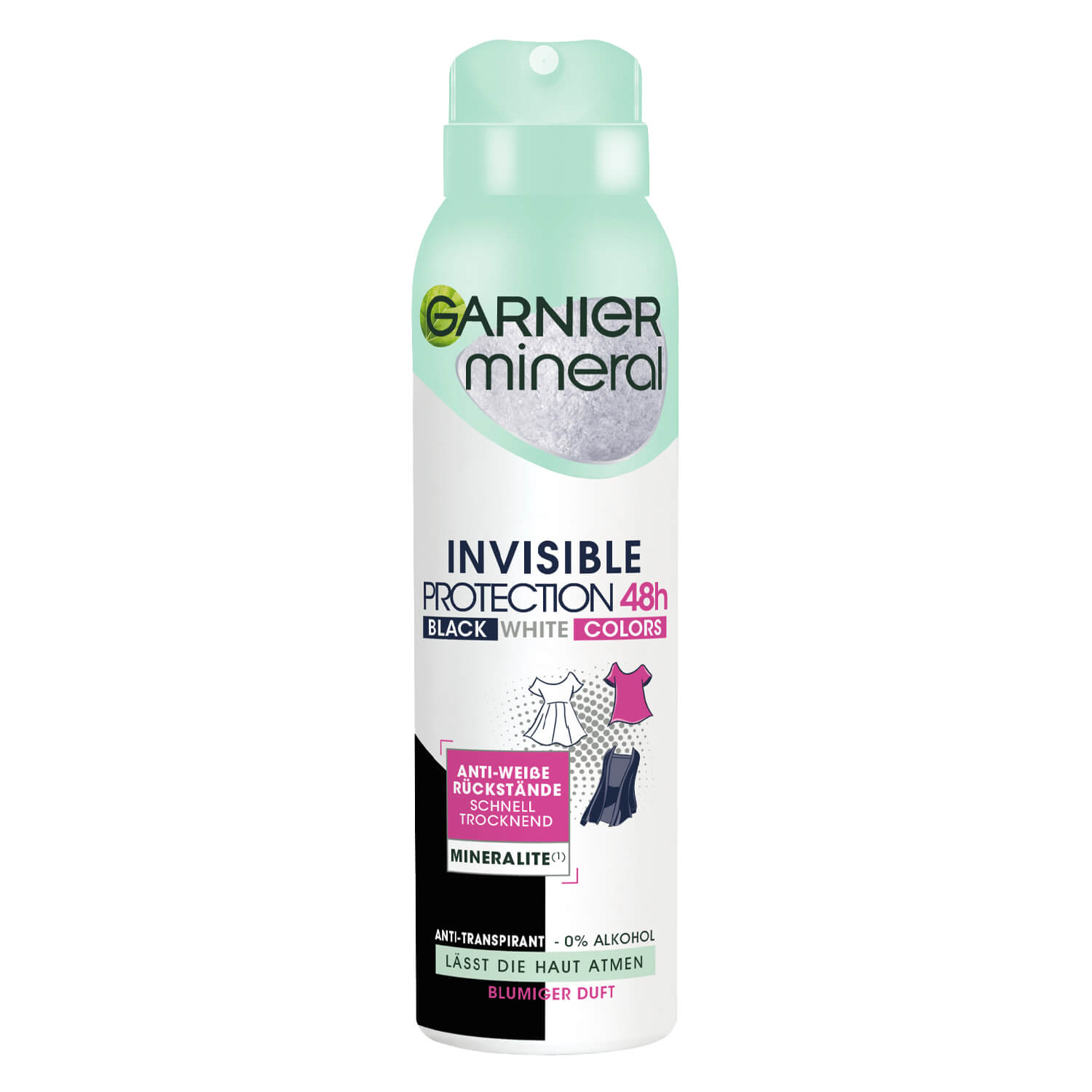Garnier Mineral – Invisible Black, White & Colors Spray 150ml